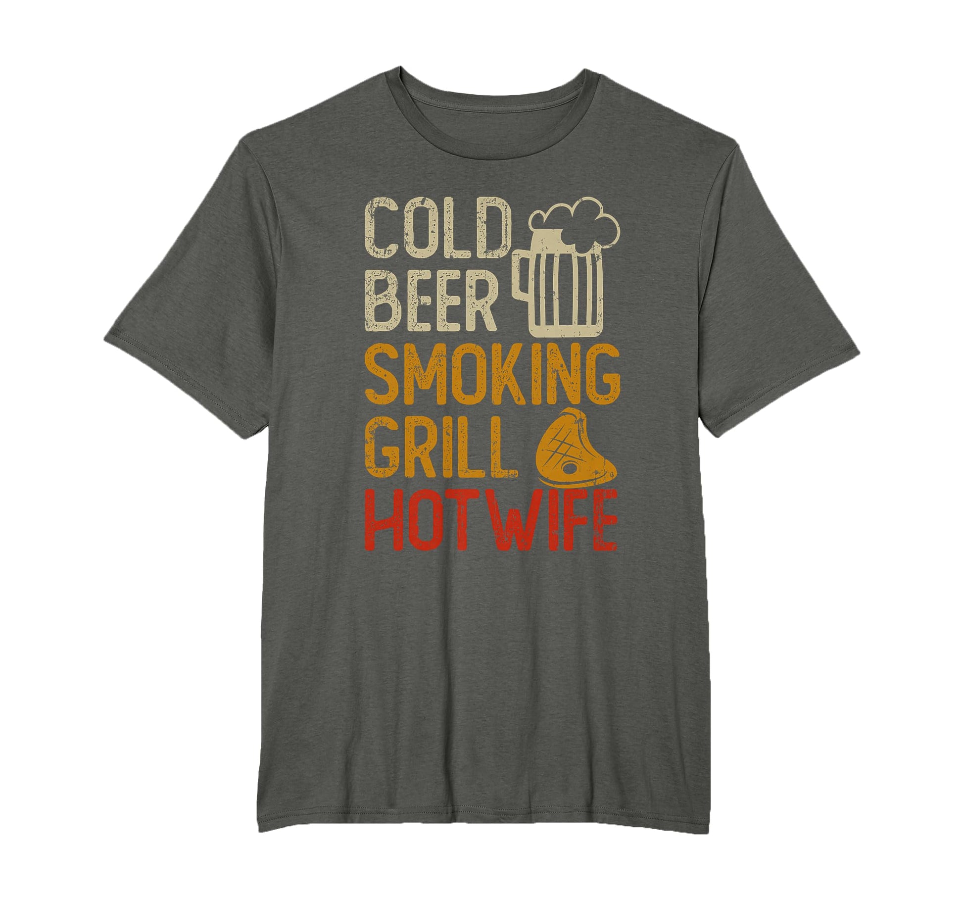 Cold Beer Smoking Grill Hotwife T-Shirt - Aesthetic Graphic Unisex - T-Shirt, Sweatshirt, Hoodie