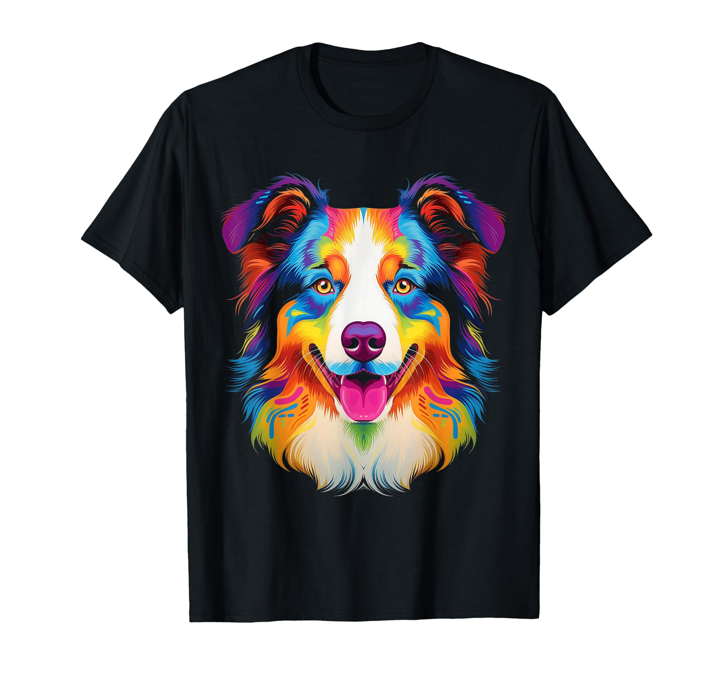 Australian Shepherd Dog Pop Art T-Shirt - Trendy Graphic Unisex - T-Shirt, Sweatshirt, Hoodie