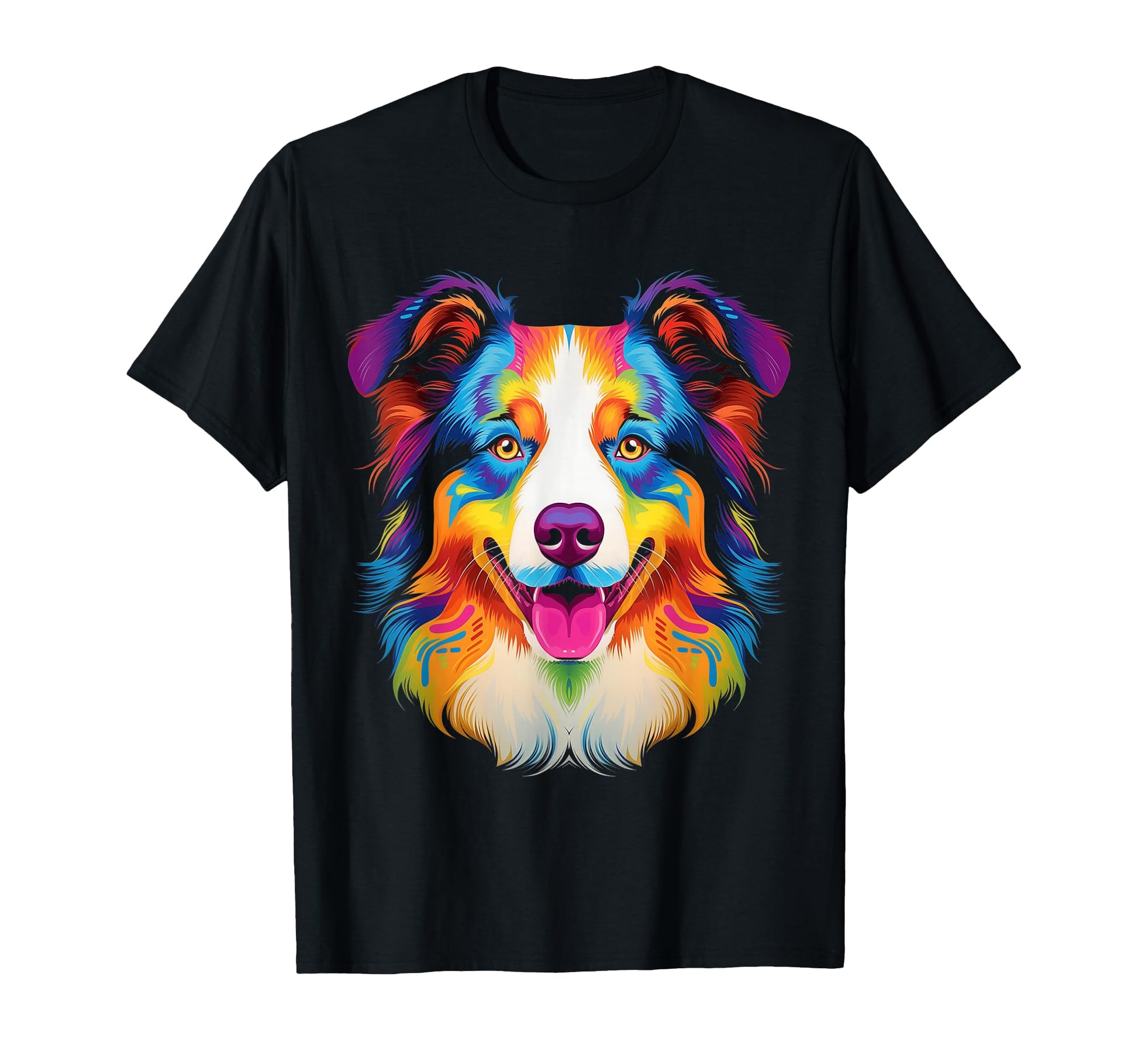 Australian Shepherd Dog Pop Art T-Shirt - Trendy Graphic Unisex - T-Shirt, Sweatshirt, Hoodie