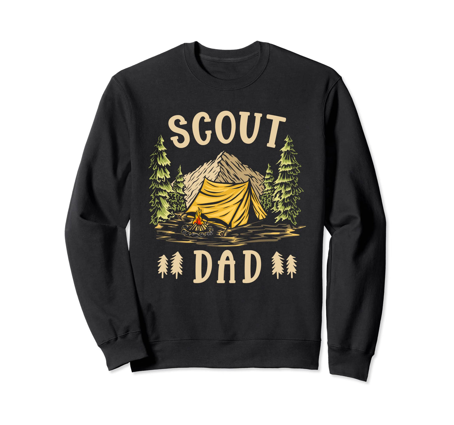 Scouting Camping Fathers Day Scout Sweatshirt - Aesthetic Graphic Unisex - T-Shirt, Sweatshirt, Hoodie