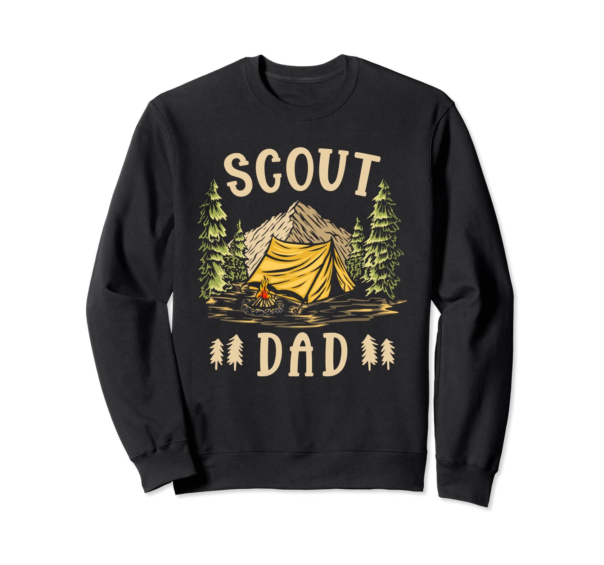 Scouting Camping Fathers Day Scout Sweatshirt - Aesthetic Graphic Unisex - T-Shirt, Sweatshirt, Hoodie
