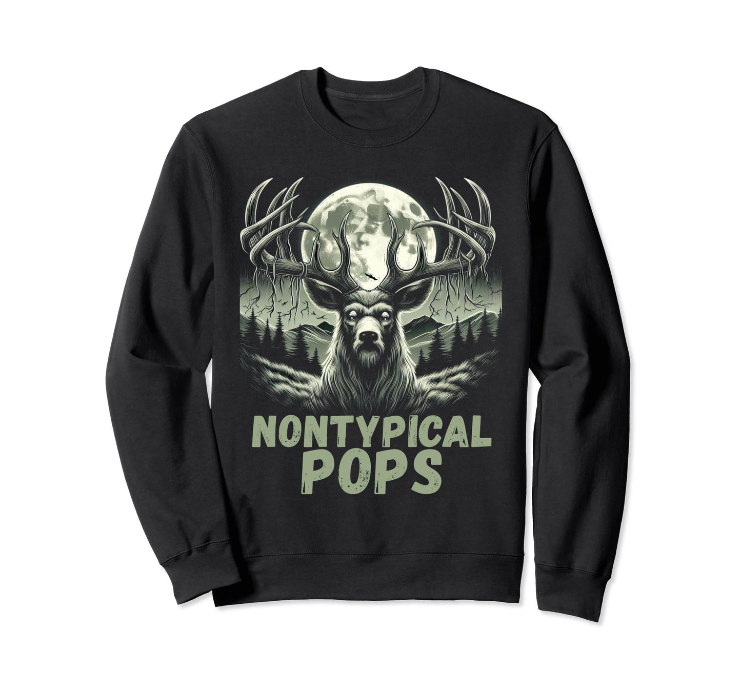 Fathers Day Mens Mule Deer Hunting Sweatshirt - Graphic Print for Adults - T-Shirt, Sweatshirt, Hoodie