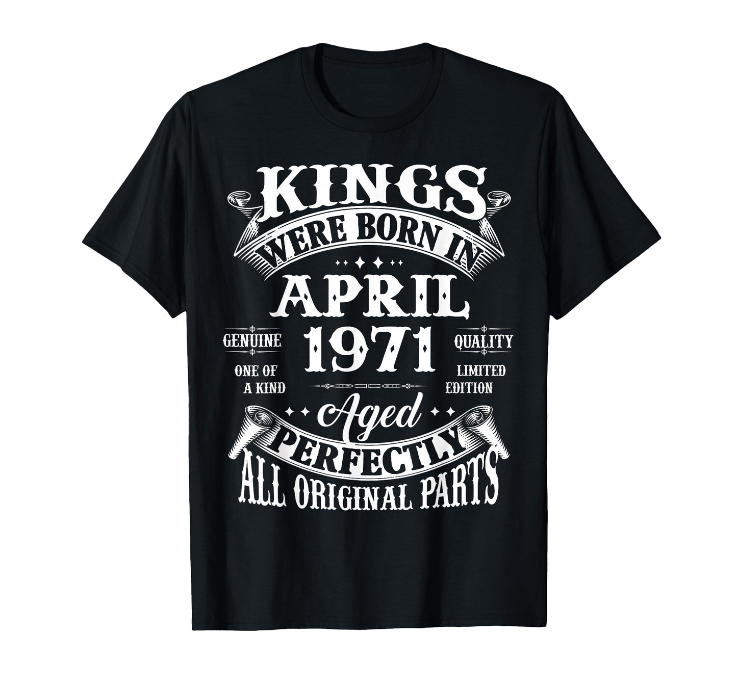 55Th Birthday Gift Kings Born April T-Shirt - Casual Everyday Wear Unisex - T-Shirt, Sweatshirt, Hoodie