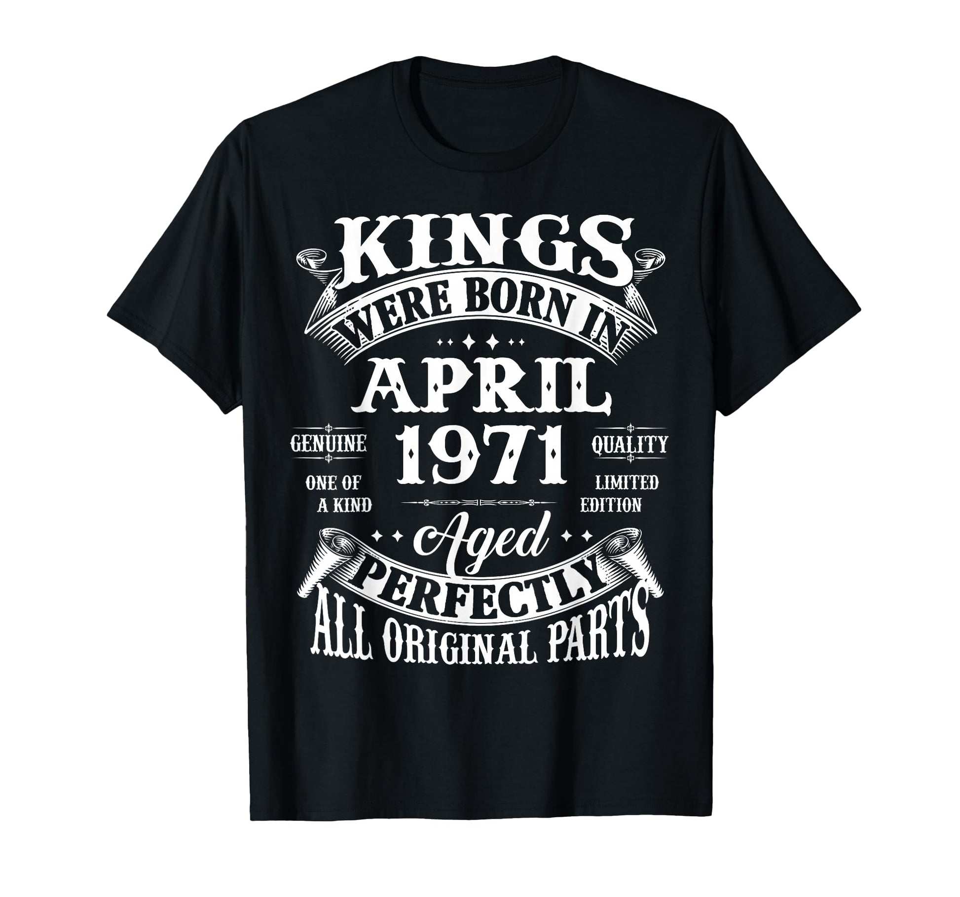 55Th Birthday Gift Kings Born April T-Shirt - Casual Everyday Wear Unisex - T-Shirt, Sweatshirt, Hoodie