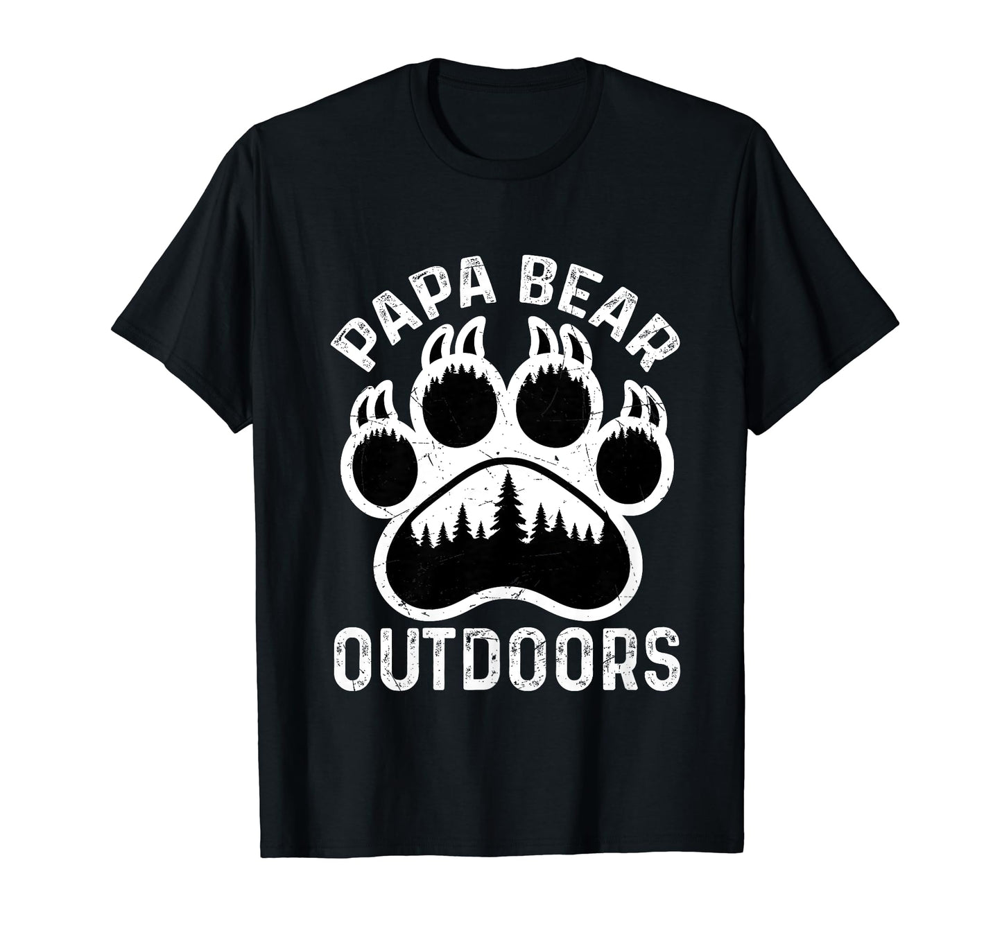 Papa Bear Outdoors Camping Dad Forest Bear T-Shirt - Novelty Apparel Unisex - T-Shirt, Sweatshirt, Hoodie