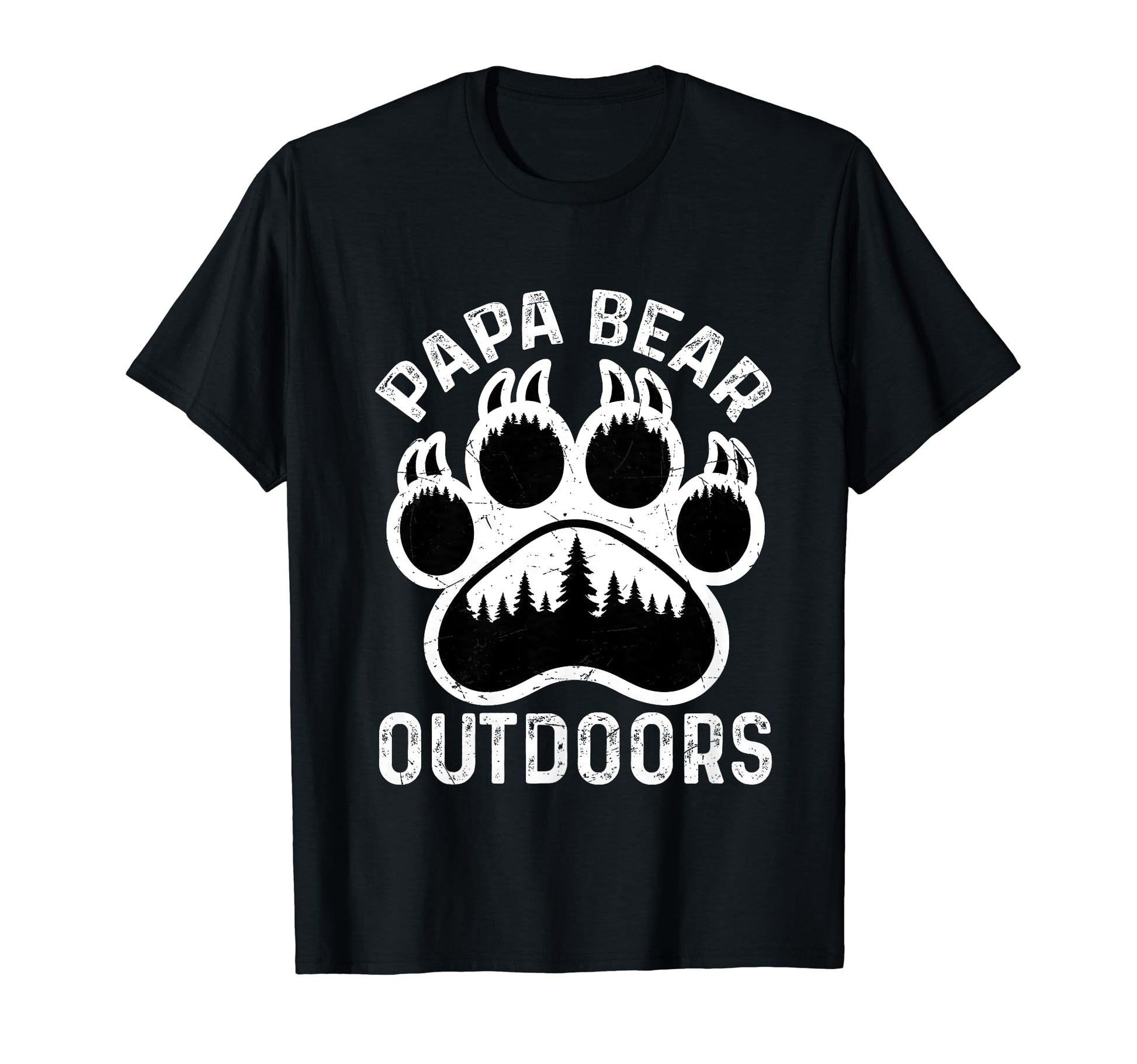Papa Bear Outdoors Camping Dad Forest Bear T-Shirt - Novelty Apparel Unisex - T-Shirt, Sweatshirt, Hoodie