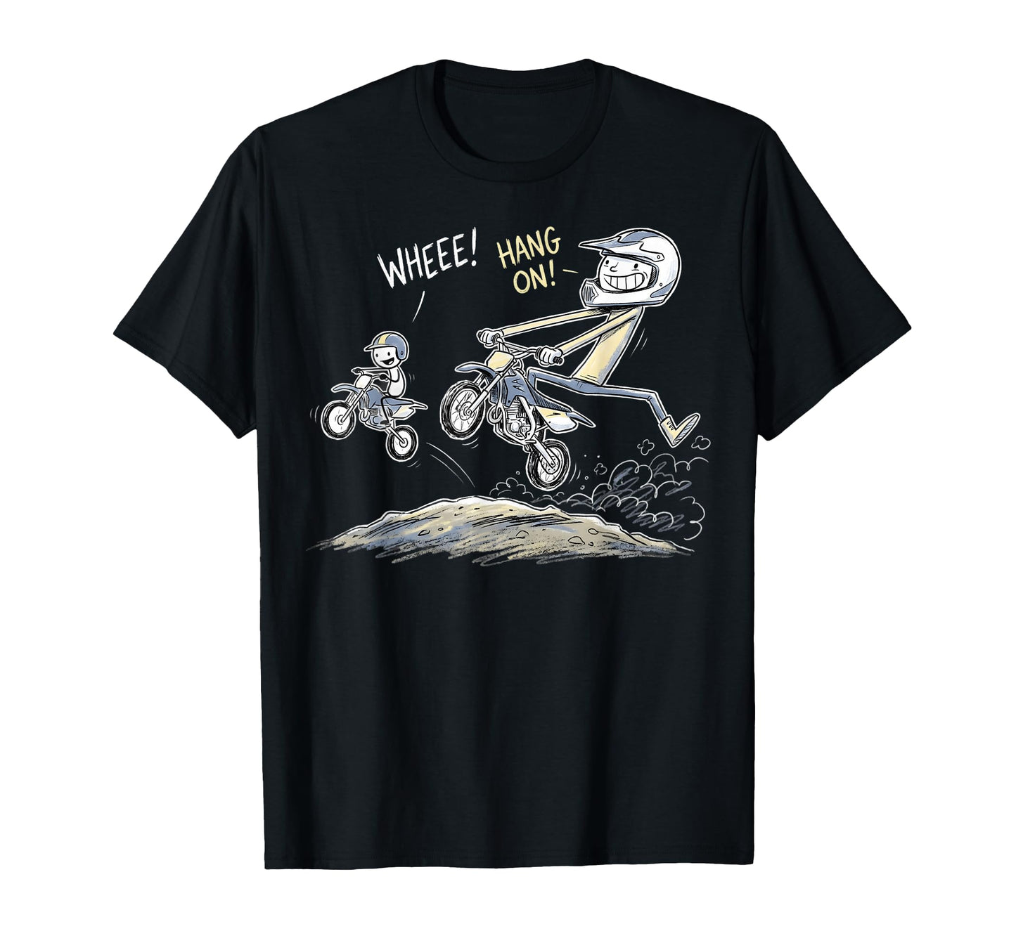 Funny Father Son Dirt Bike Motocross T-Shirt - Graphic Print for Adults - T-Shirt, Sweatshirt, Hoodie