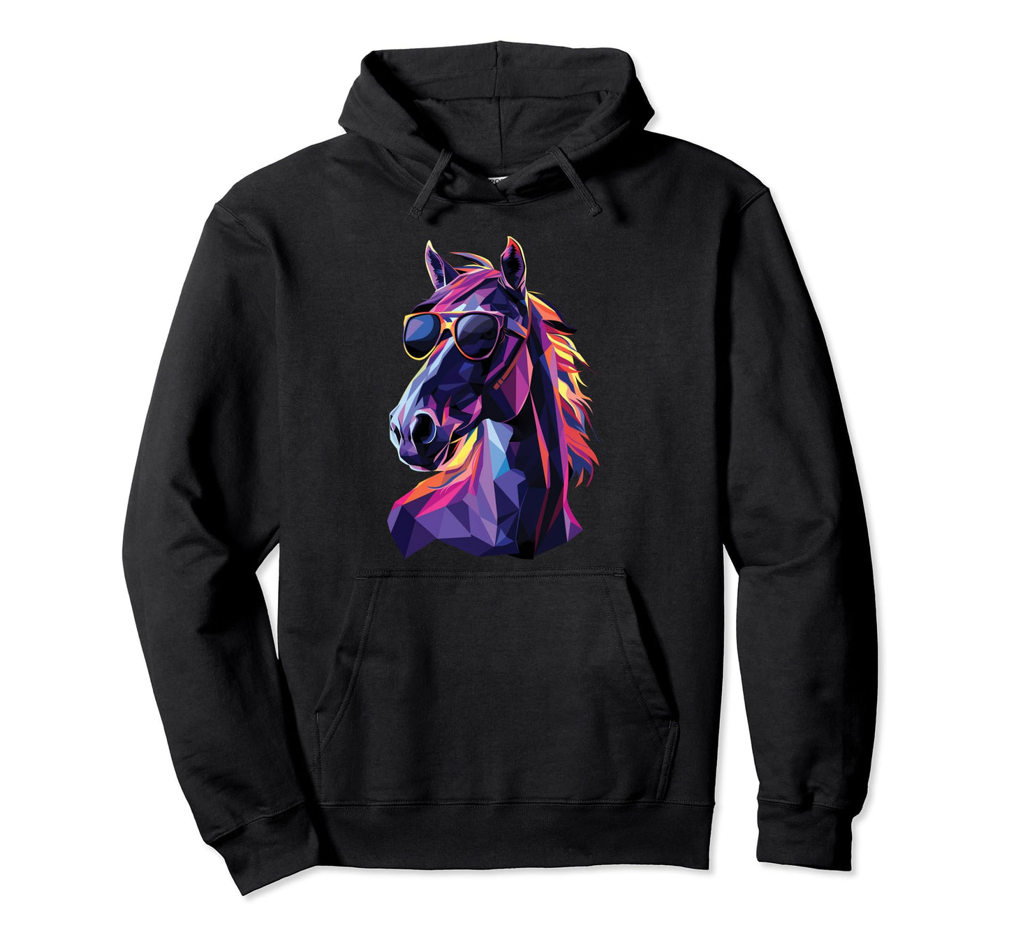Horse Dad Mom Sunglasses Arabian Hoodie - Trendy Graphic for Adults - T-Shirt, Sweatshirt, Hoodie