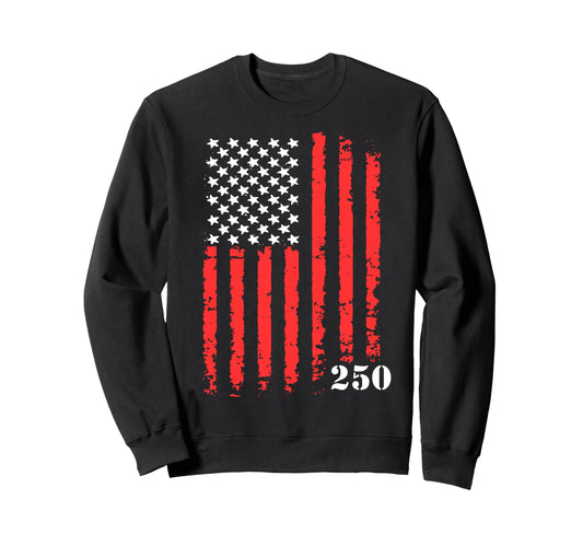 American Flag 250Th Anniversary Sweatshirt - Aesthetic Graphic Unisex - T-Shirt, Sweatshirt, Hoodie