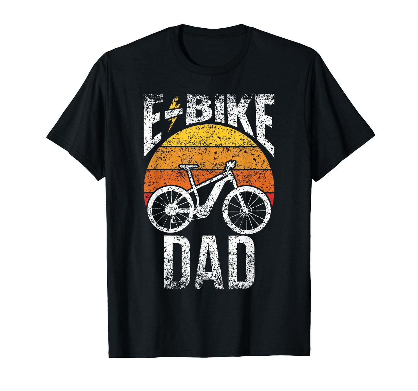 E Bike Dad Cyclist Cycling Electric T-Shirt - Trendy Graphic for Adults - T-Shirt, Sweatshirt, Hoodie