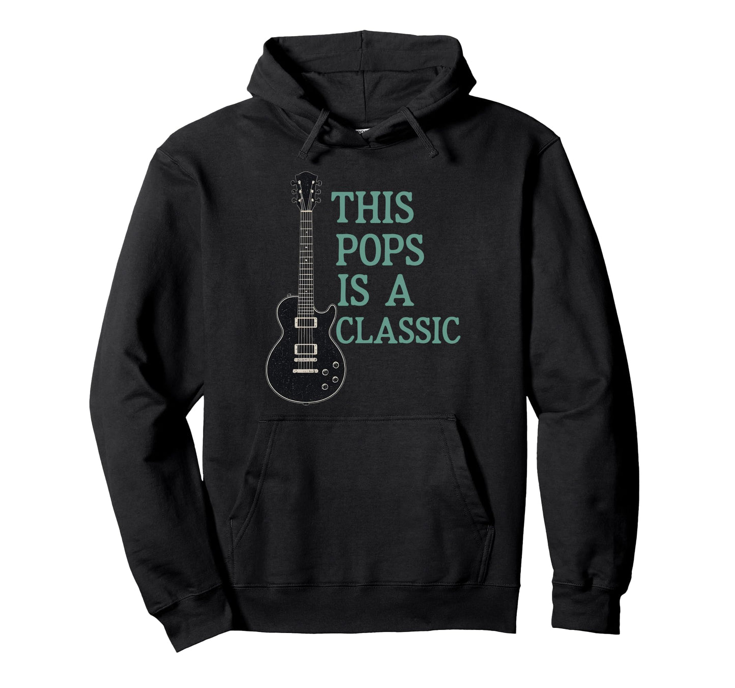 This Pops Is Fathers Day Guitarist Hoodie - Minimalist Print Men Women - T-Shirt, Sweatshirt, Hoodie
