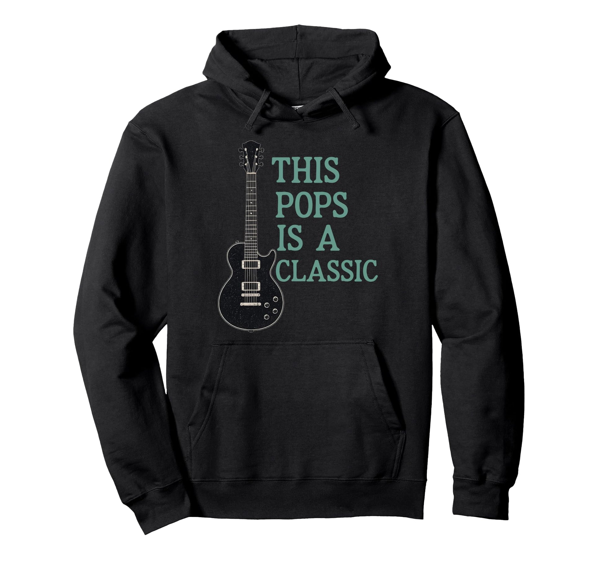 This Pops Is Fathers Day Guitarist Hoodie - Minimalist Print Men Women - T-Shirt, Sweatshirt, Hoodie