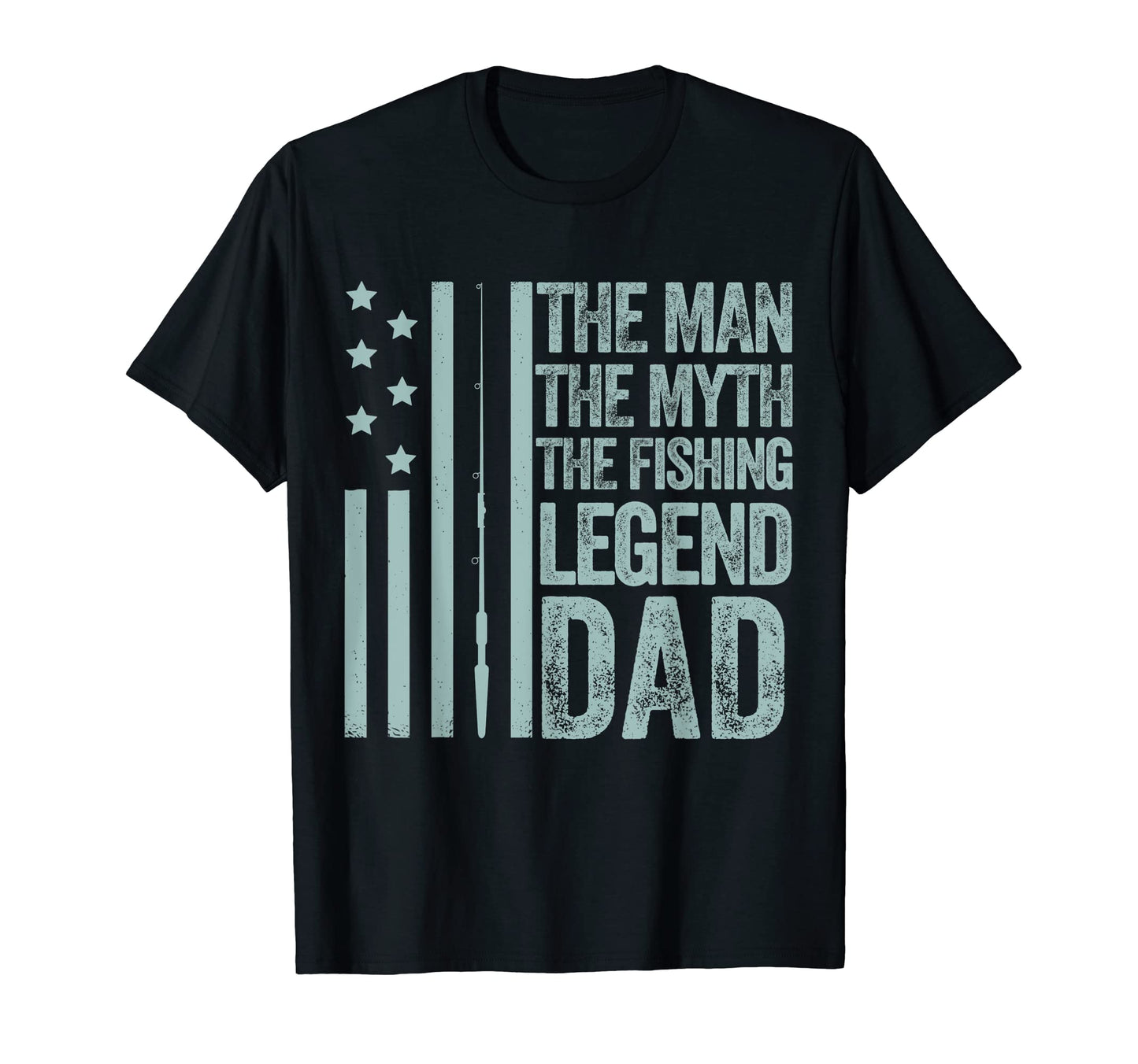 Mens Myth Fishing Legend Dad Papa T-Shirt - Custom Art Print Unisex - T-Shirt, Sweatshirt, Hoodie