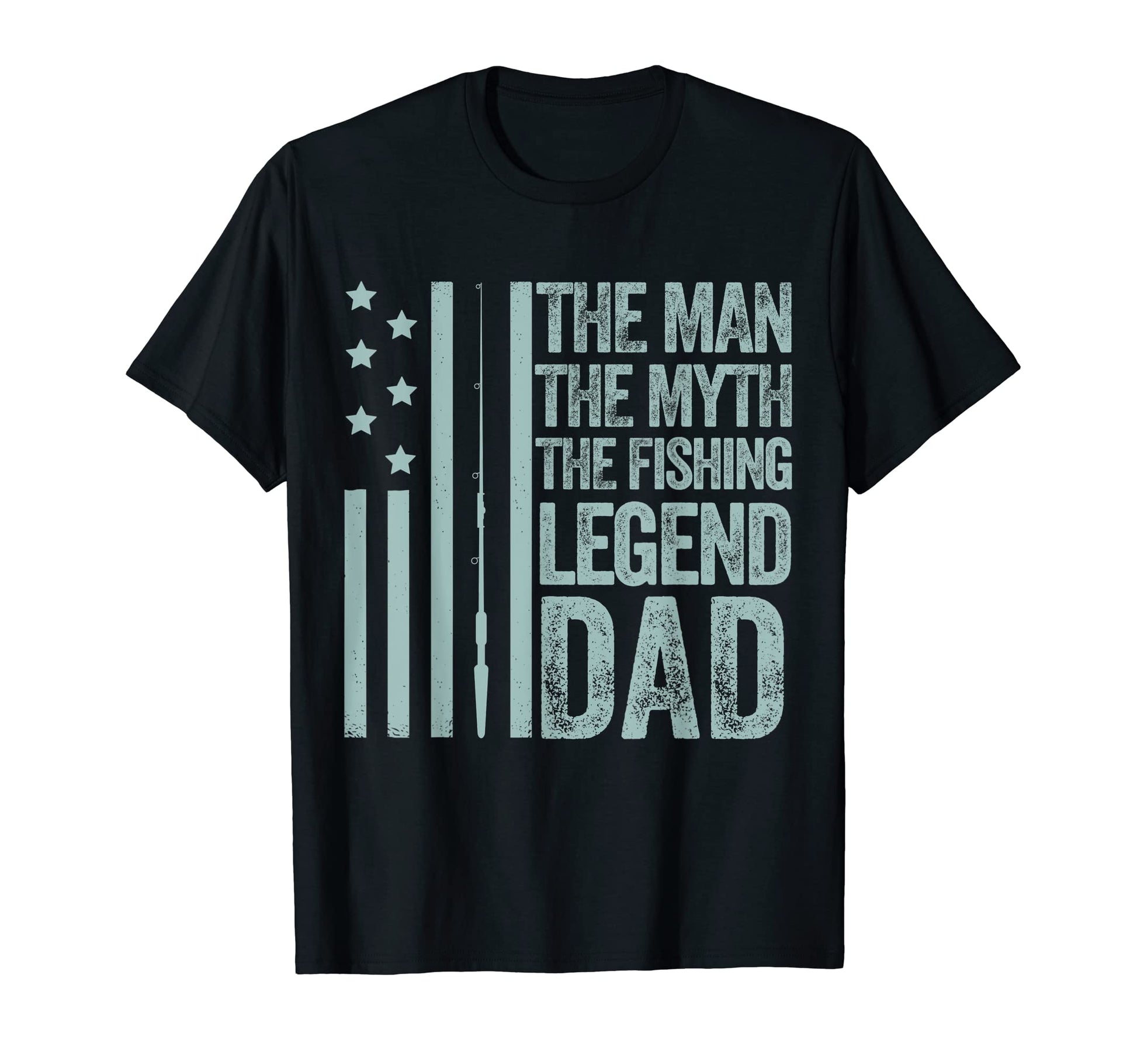 Mens Myth Fishing Legend Dad Papa T-Shirt - Custom Art Print Unisex - T-Shirt, Sweatshirt, Hoodie