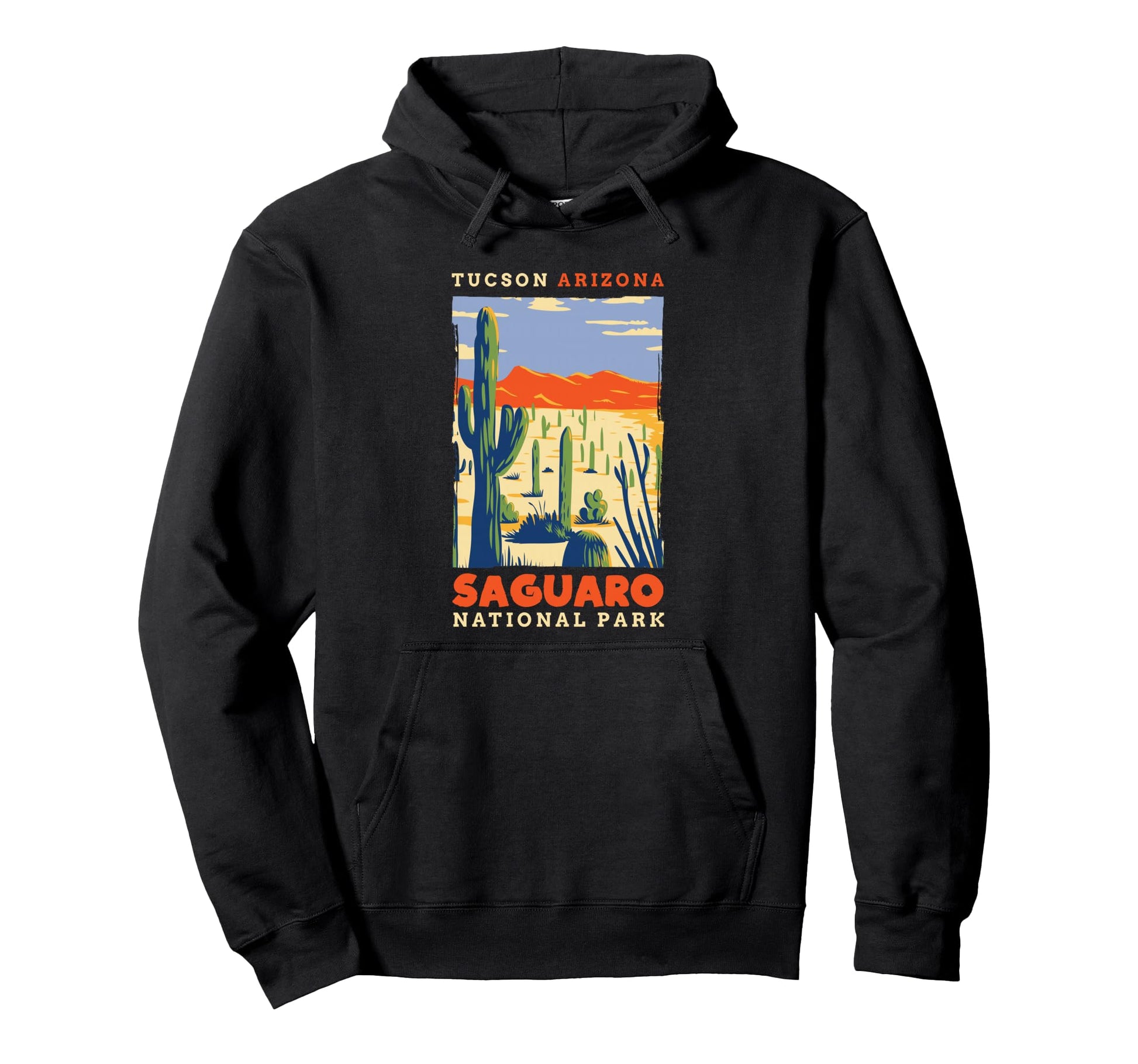Saguaro Us National Park Tucson Arizona Gift Hoodie - Graphic Print Unisex - T-Shirt, Sweatshirt, Hoodie