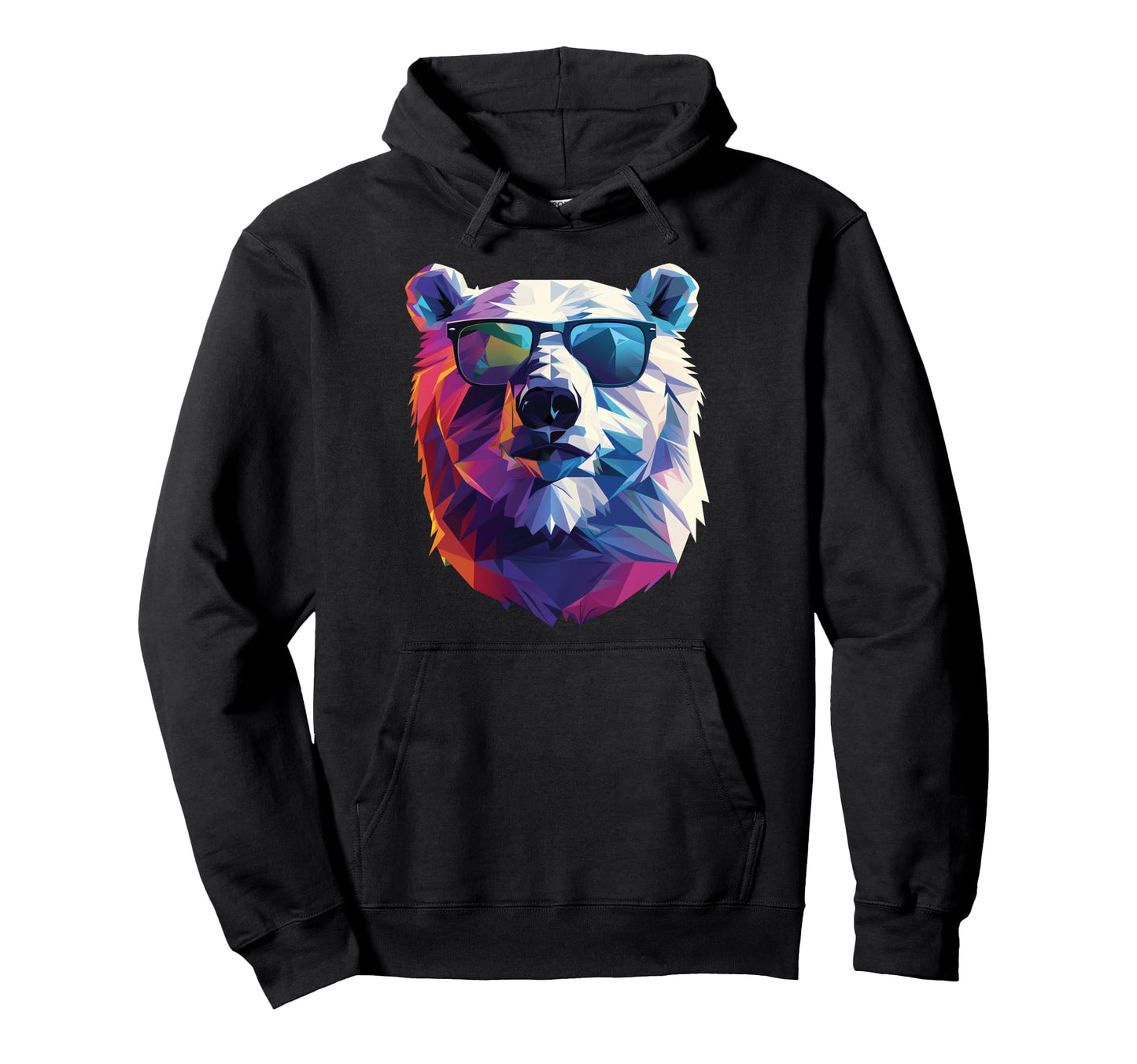 Polar Bear Dad Mom Sunglasses Polar Bear Hoodie - Fun Novelty Design Unisex - T-Shirt, Sweatshirt, Hoodie