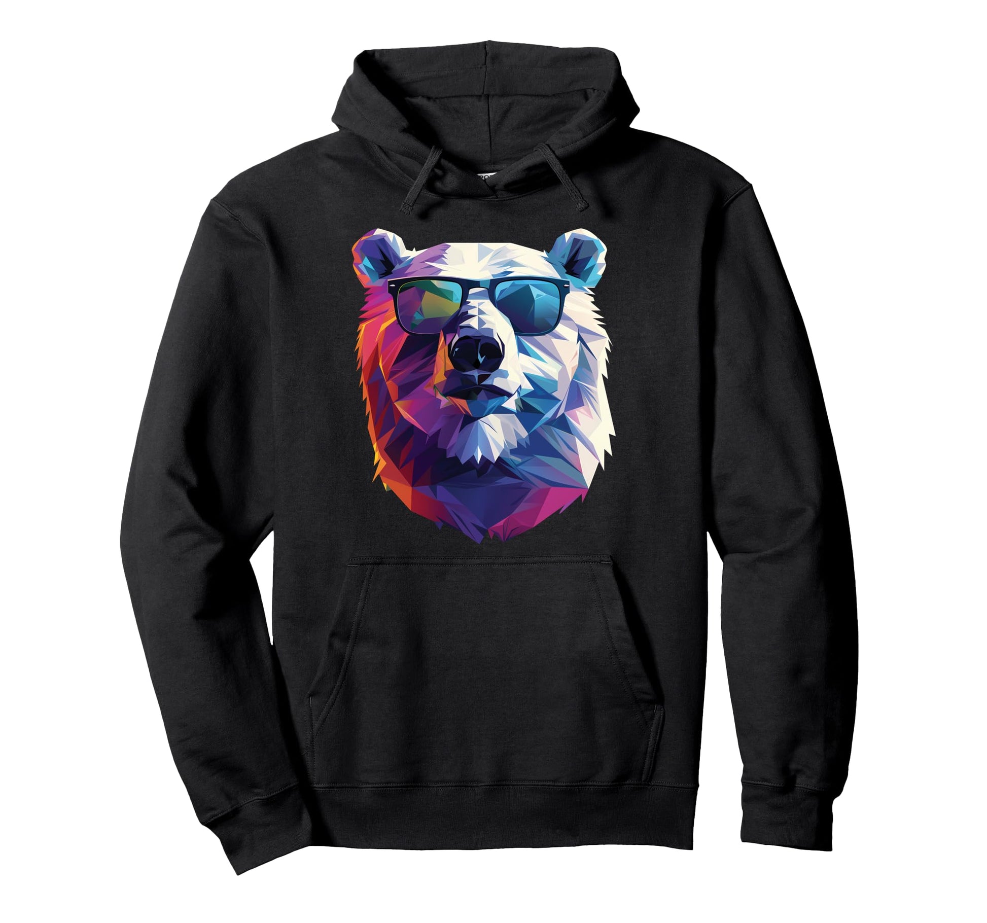 Polar Bear Dad Mom Sunglasses Polar Bear Hoodie - Fun Novelty Design Unisex - T-Shirt, Sweatshirt, Hoodie