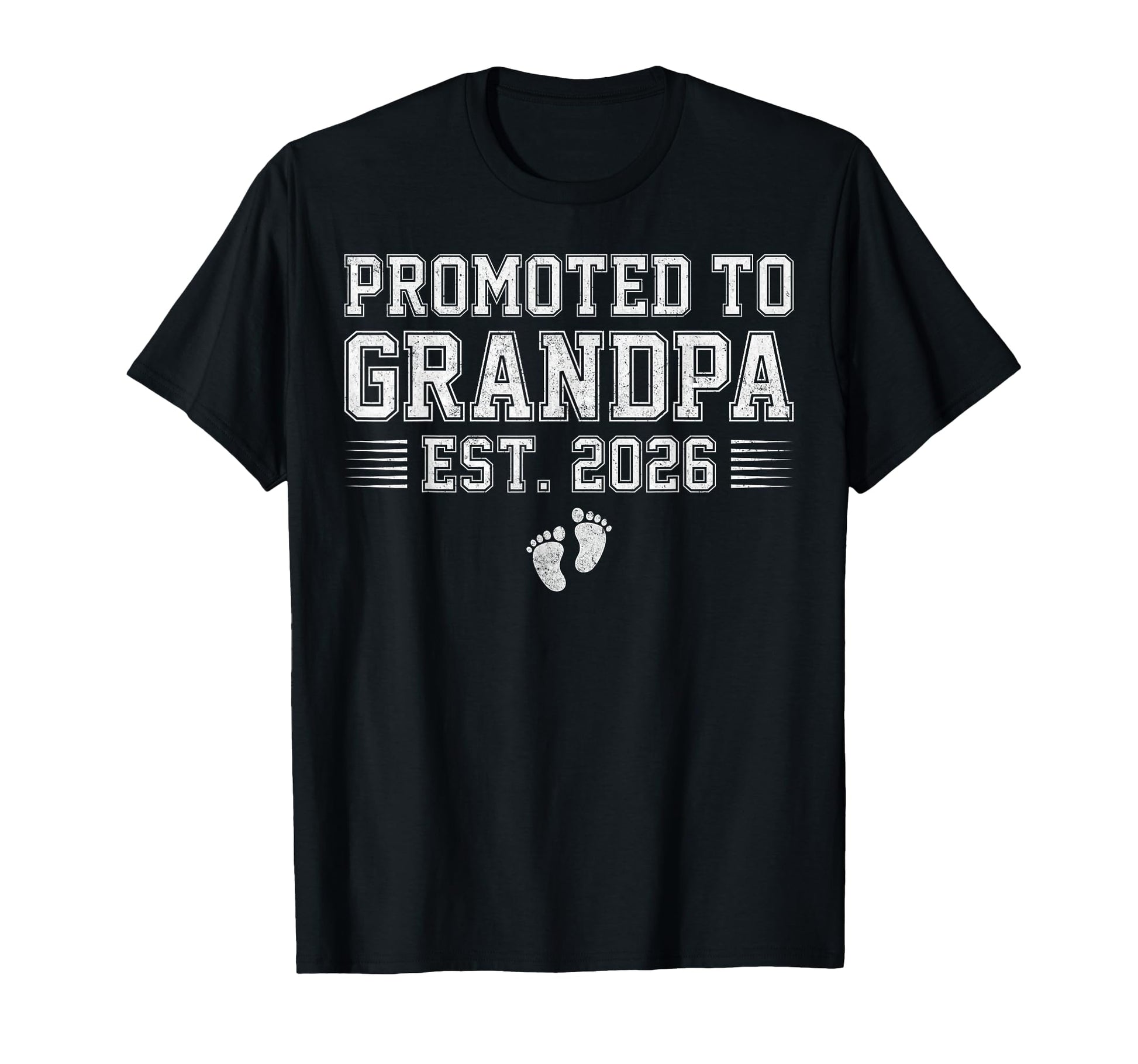 Mens Promoted To Grandpa Est 2026 T-Shirt - Trendy Graphic for Adults - T-Shirt, Sweatshirt, Hoodie