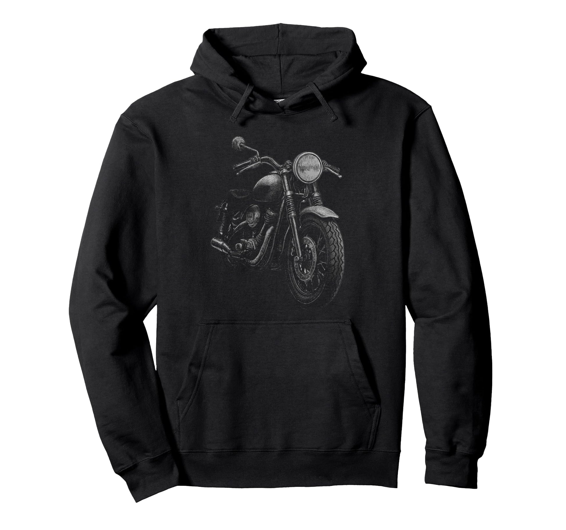 Motorcycle Mens Biker Hoodie - Casual Everyday Wear for Adults - T-Shirt, Sweatshirt, Hoodie