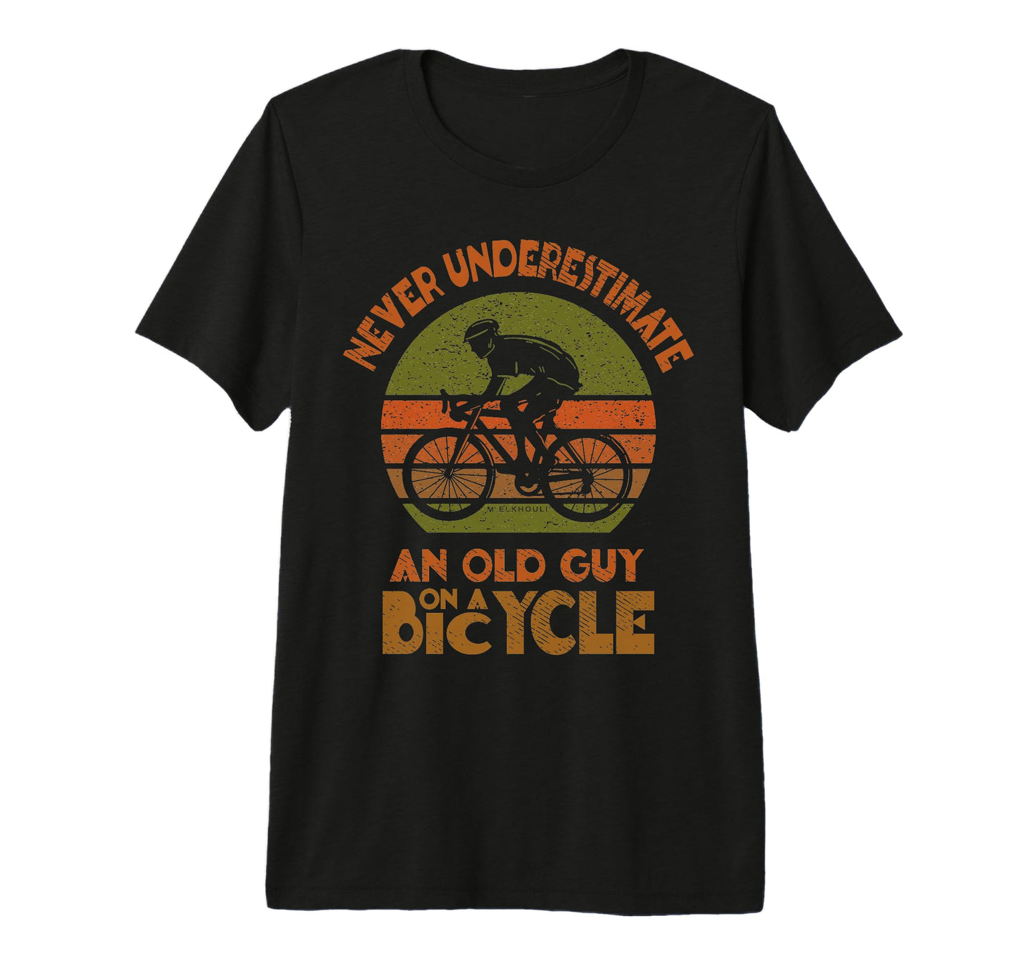 Mens Cycling Grandpa Old Guy Bicycle Bike T-Shirt - Trendy Graphic Unisex - T-Shirt, Sweatshirt, Hoodie