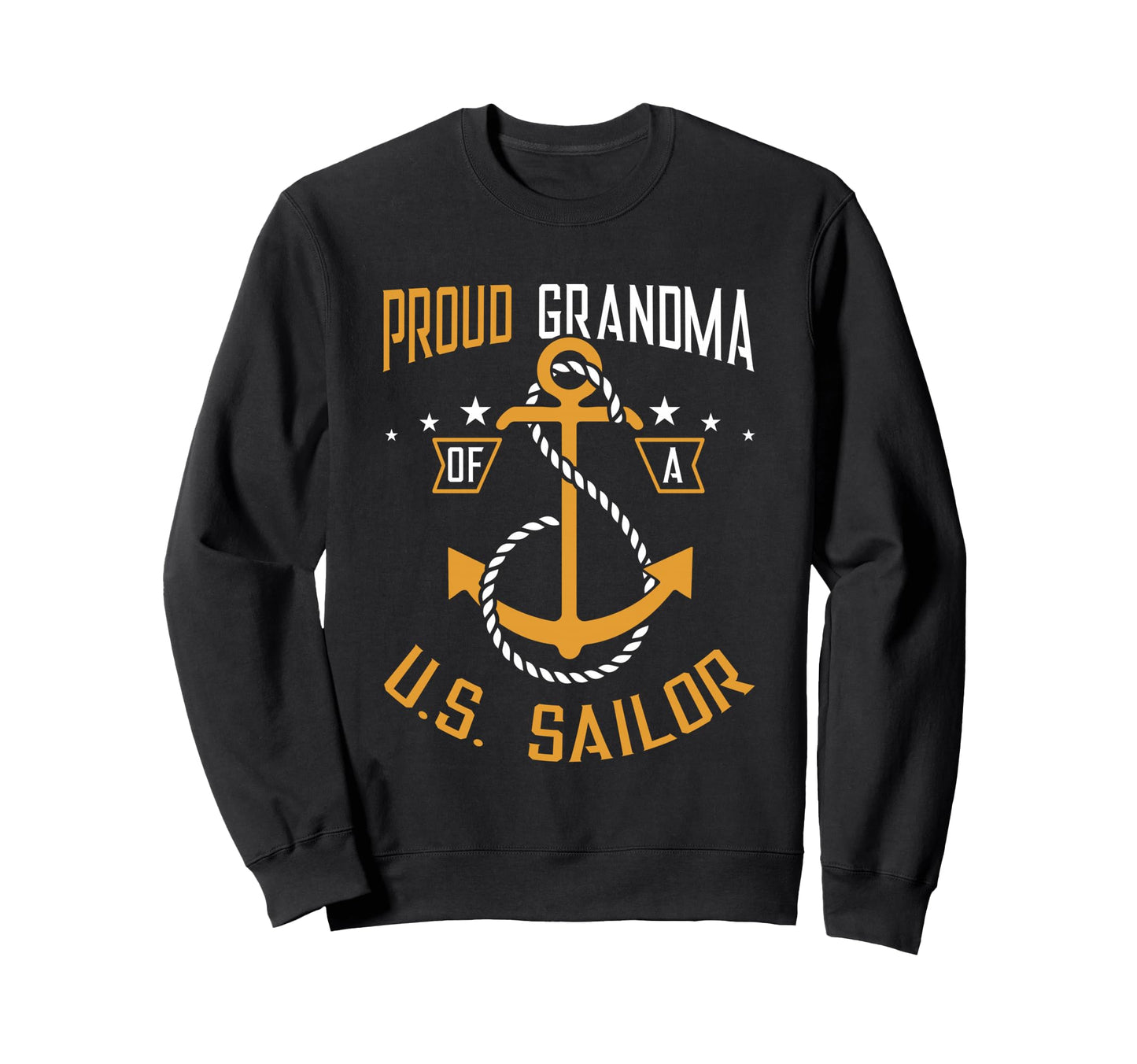 Proud Grandma Us Sailor Anchor Sweatshirt - Unique Graphic for Adults - T-Shirt, Sweatshirt, Hoodie