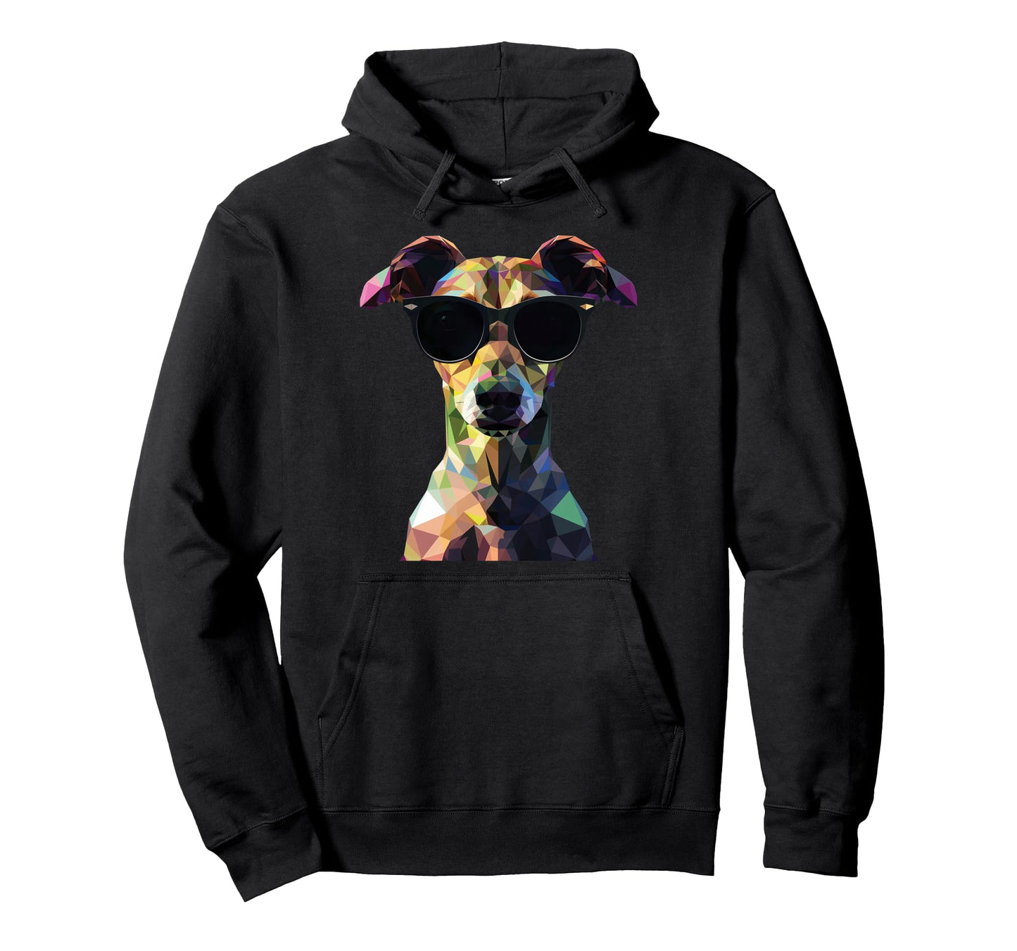 Dog Dad Mom Sunglasses Whippet Hoodie - Trendy Graphic for Adults - T-Shirt, Sweatshirt, Hoodie