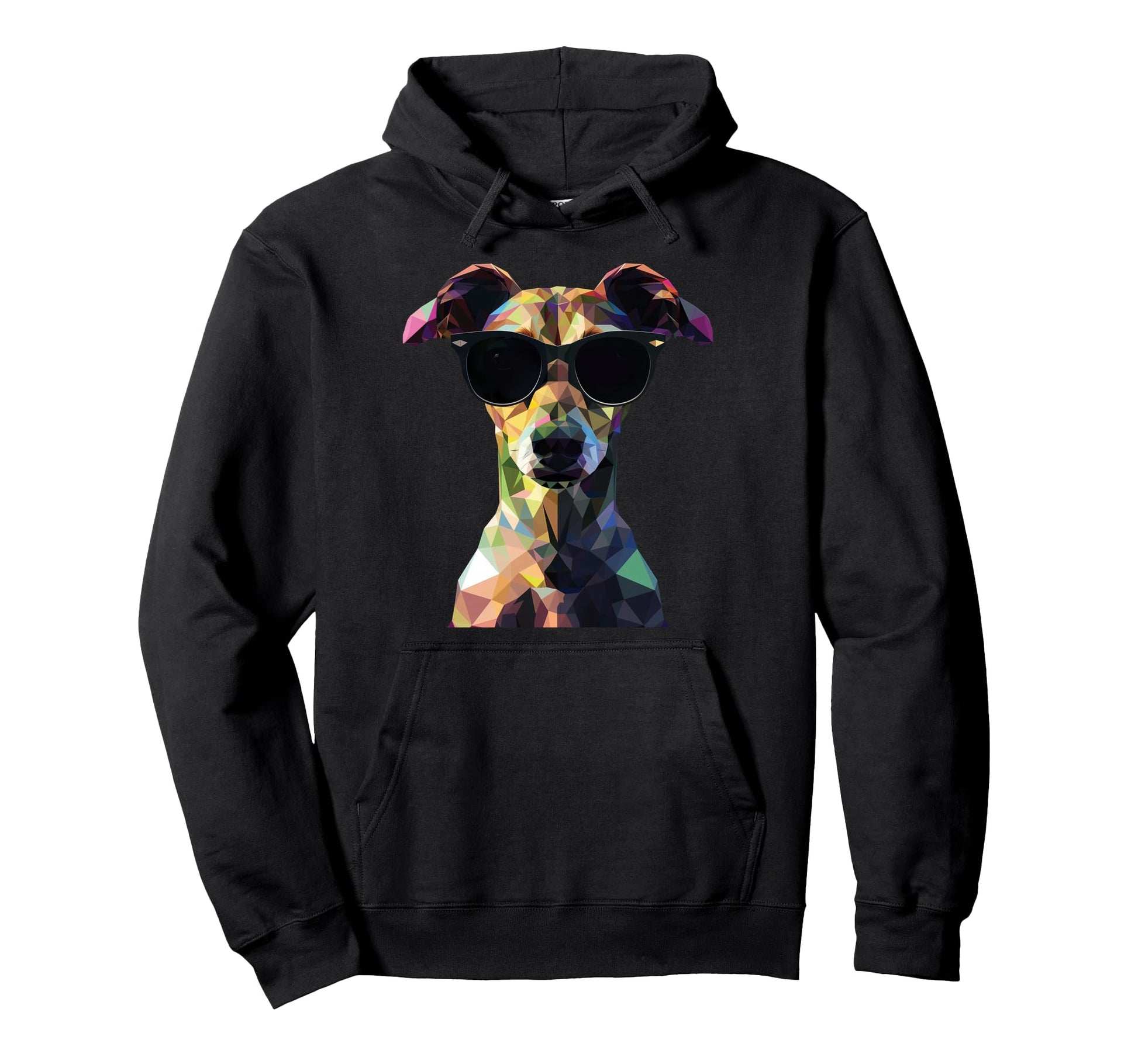 Dog Dad Mom Sunglasses Whippet Hoodie - Trendy Graphic for Adults - T-Shirt, Sweatshirt, Hoodie