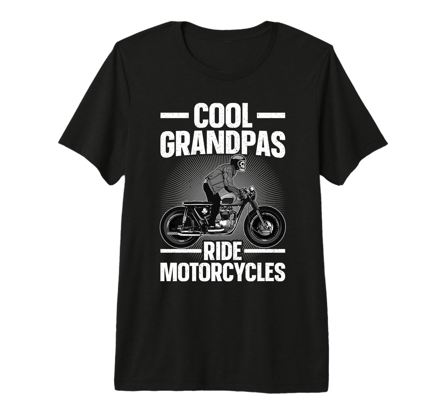 Motorcycle Grandpa Art Dad Rider T-Shirt - Casual Everyday Wear Men Women - T-Shirt, Sweatshirt, Hoodie