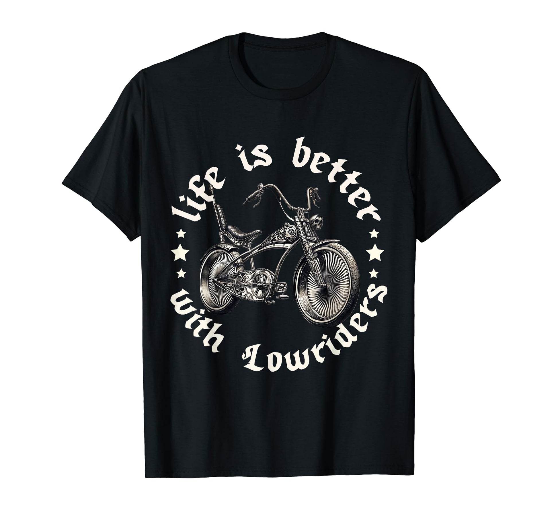 Lowrider Bike Bicycle Dad Low T-Shirt - Fun Novelty Design for Adults - T-Shirt, Sweatshirt, Hoodie