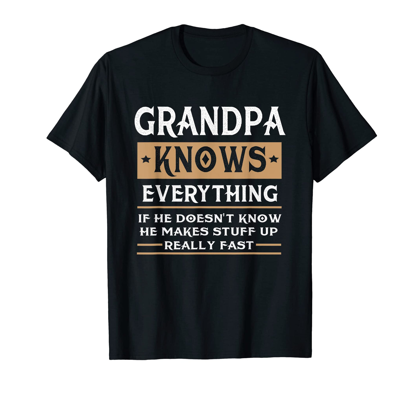 Pop Grandpa Gift Grandpa Knows Everything T-Shirt - Minimalist Print Unisex - T-Shirt, Sweatshirt, Hoodie