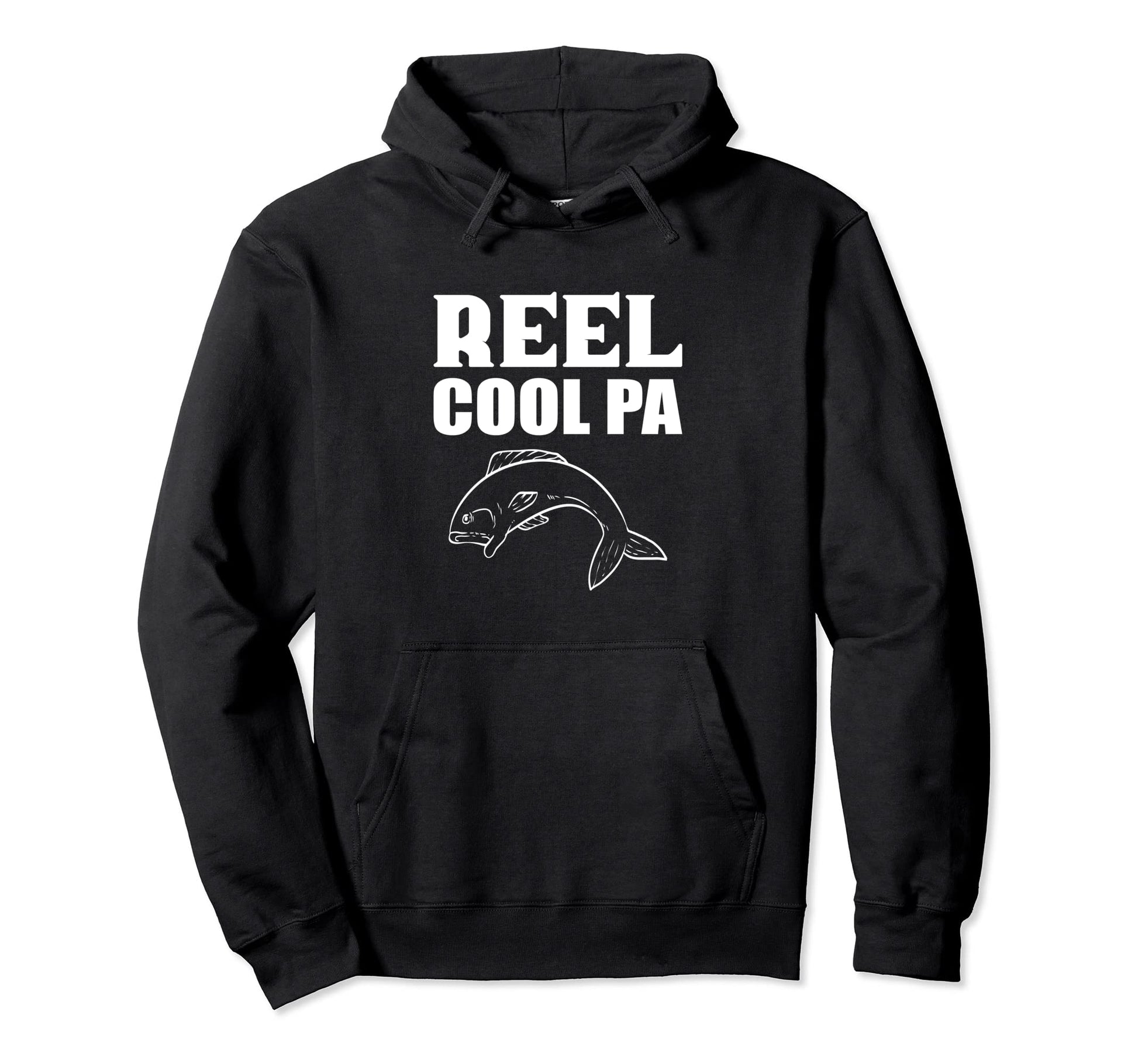 Reel Pa Hardworking Dad Hoodie - Casual Everyday Wear Men Women - T-Shirt, Sweatshirt, Hoodie