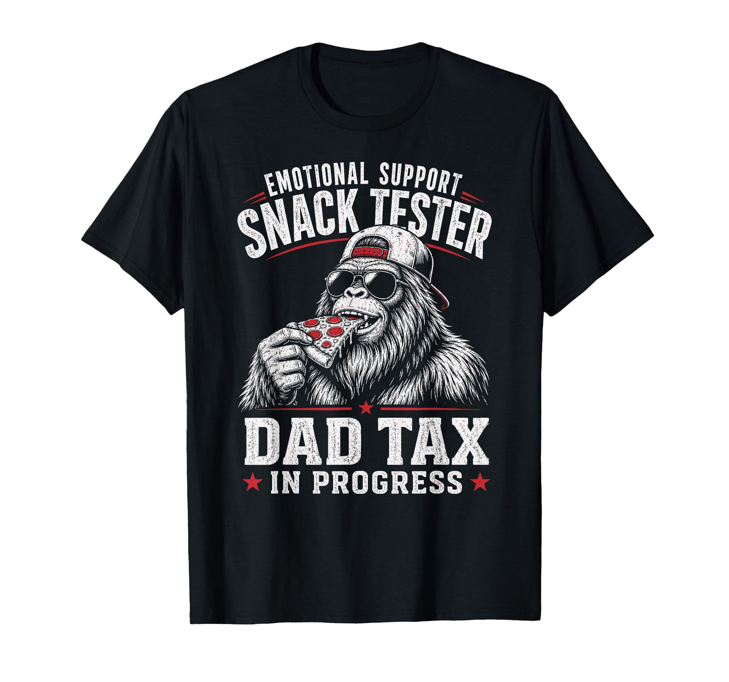 Emotional Support Snack Tester Sasquatch T-Shirt - Unique Graphic Unisex - T-Shirt, Sweatshirt, Hoodie