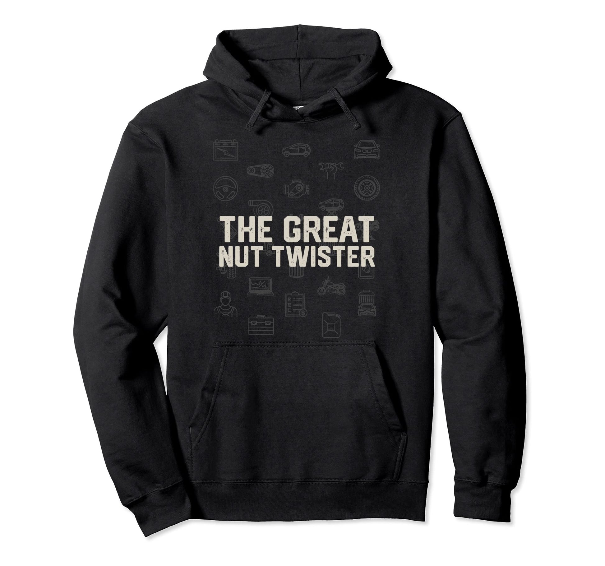 Great Nut Twister Mechanic Trucker Car Repair Hoodie - Graphic Print Unisex - T-Shirt, Sweatshirt, Hoodie