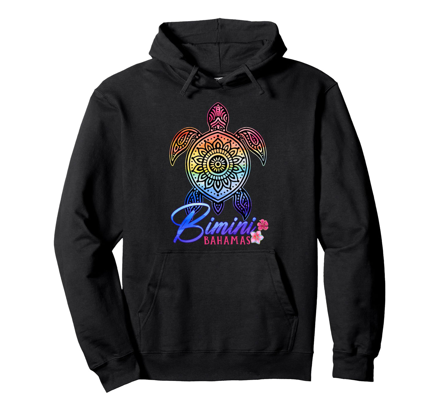 Bimini Tie Dye Sea Turtle Bahamas Beach Hoodie - Fun Novelty Design Unisex - T-Shirt, Sweatshirt, Hoodie