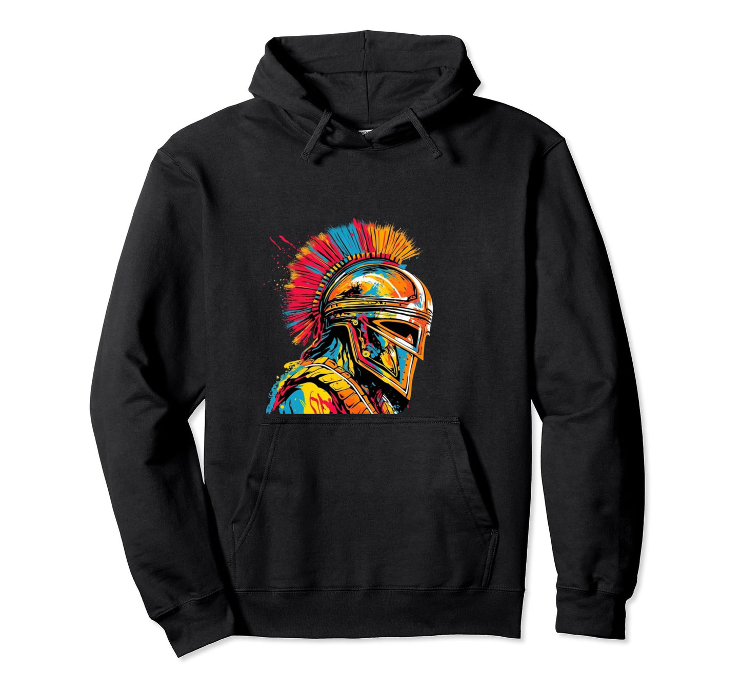 Spartan Warrior Pop Art Hoodie - Streetwear Style Unisex - T-Shirt, Sweatshirt, Hoodie