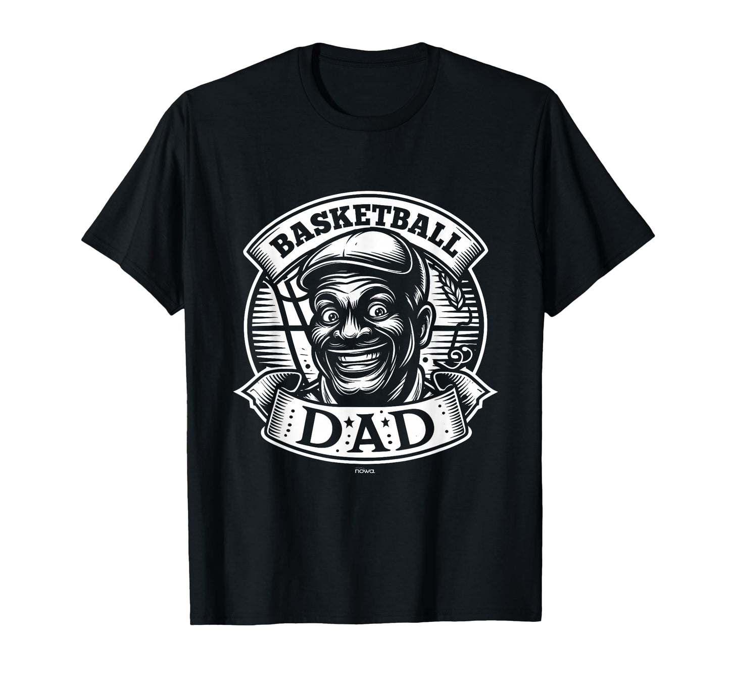 Mens Happy Best Basketball Dad Cap T-Shirt - Aesthetic Graphic Men Women - T-Shirt, Sweatshirt, Hoodie