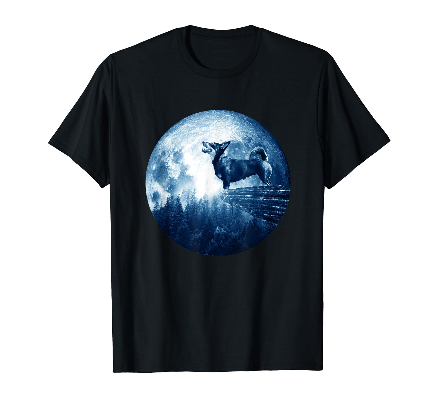 Lancashire Heeler Dog Moon Dog Mom Dad T-Shirt - Graphic Print for Adults - T-Shirt, Sweatshirt, Hoodie