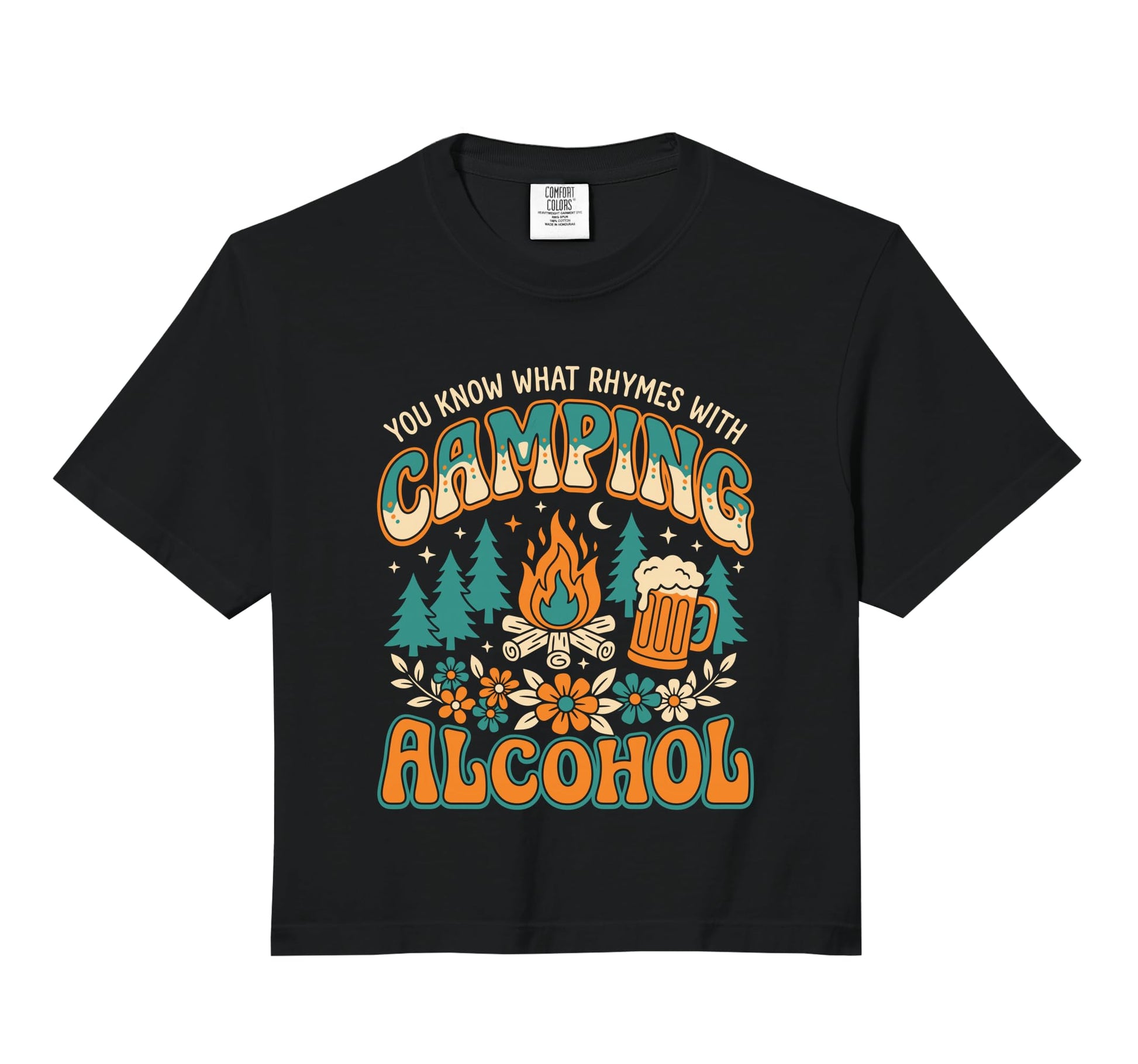 You Know What Rhymes Camping Alcohol Hoodie - Aesthetic Graphic Unisex - T-Shirt, Sweatshirt, Hoodie