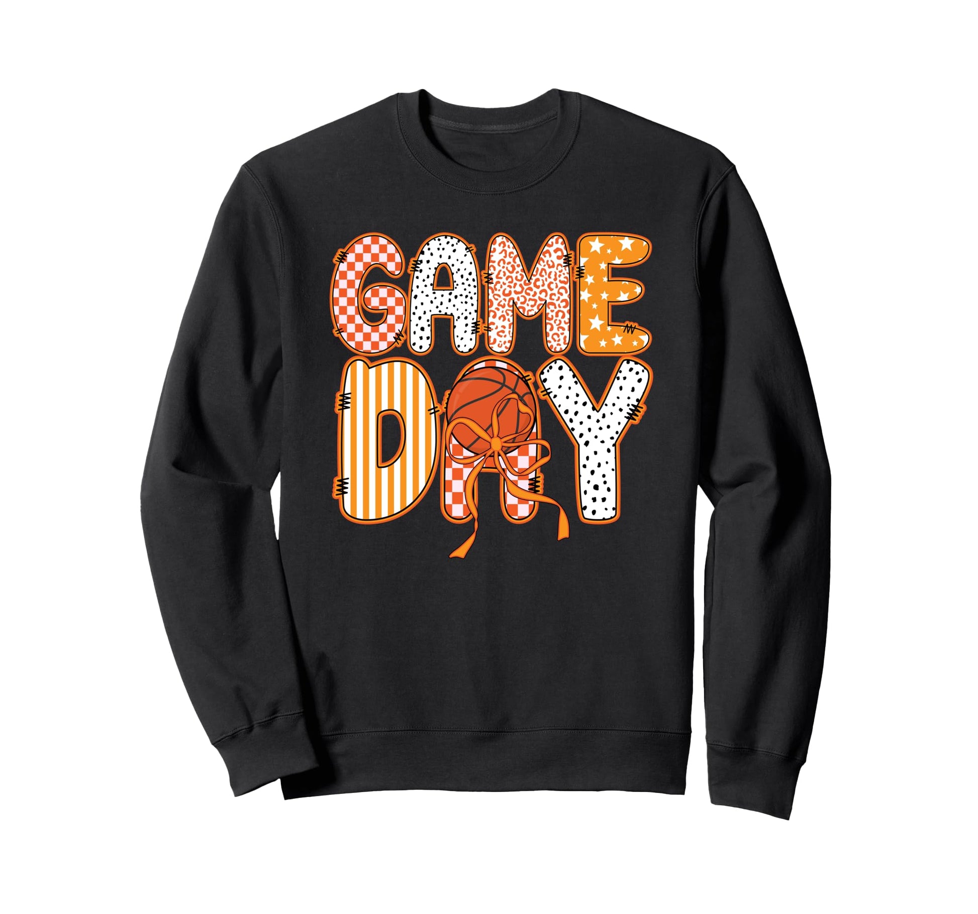 Game Day Preppy Basketball Game Day Sweatshirt - Minimalist Print Unisex - T-Shirt, Sweatshirt, Hoodie