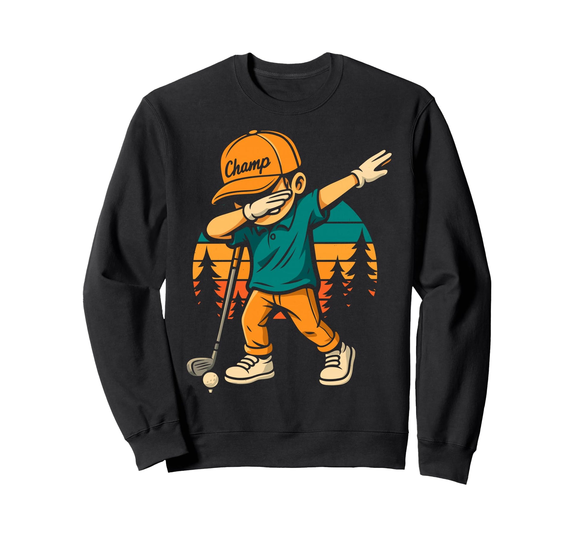 Funny Dabbing Dab Golf Player Golfer Sweatshirt - Streetwear Style Unisex - T-Shirt, Sweatshirt, Hoodie