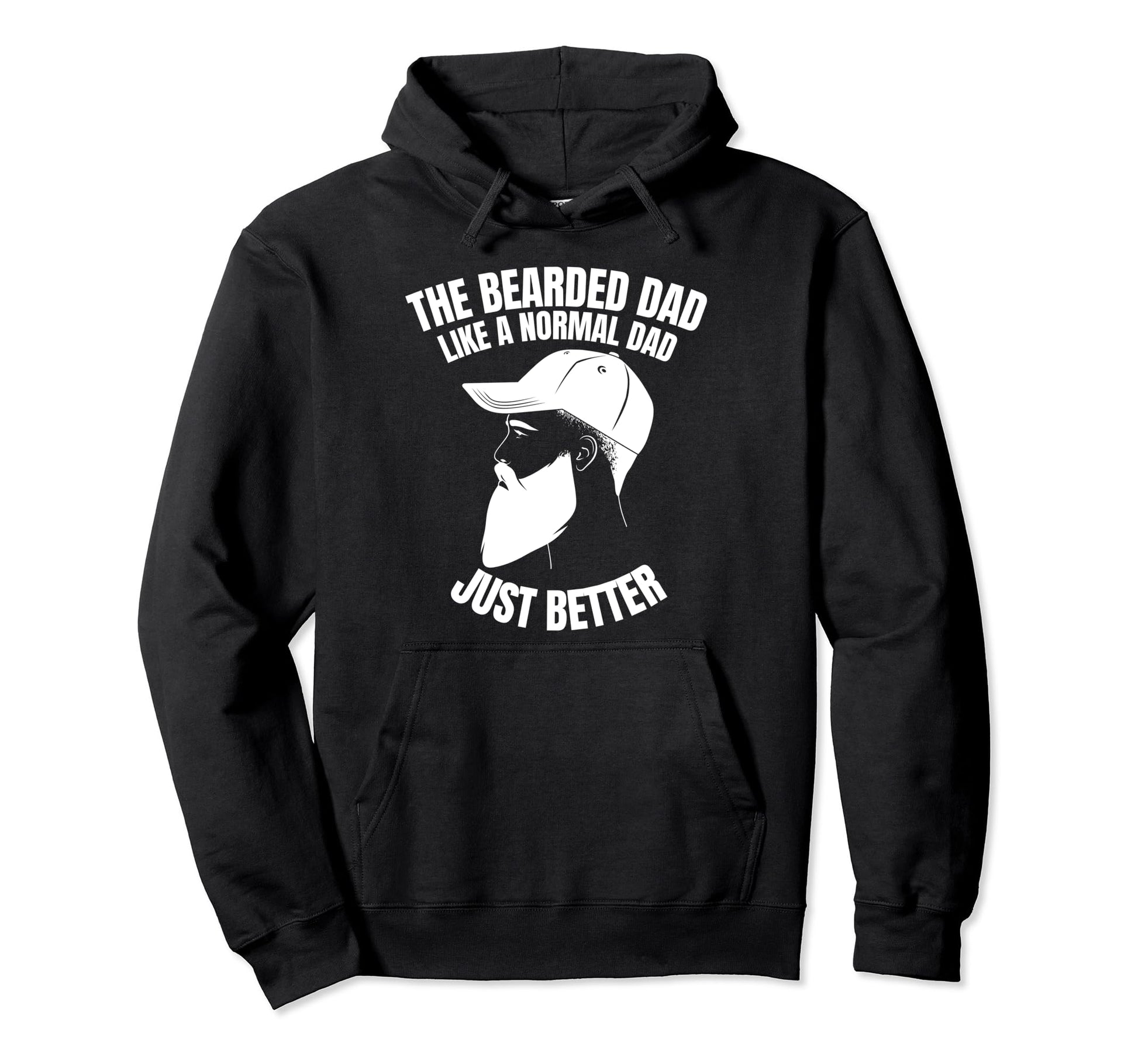 Funny Beard Fathers Gift Tattoo Hoodie - Fun Novelty Design for Adults - T-Shirt, Sweatshirt, Hoodie