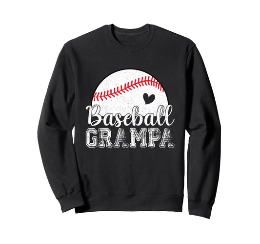 Baseball Grampa Gifts Fathers Day Sweatshirt - Trendy Graphic Men Women - T-Shirt, Sweatshirt, Hoodie