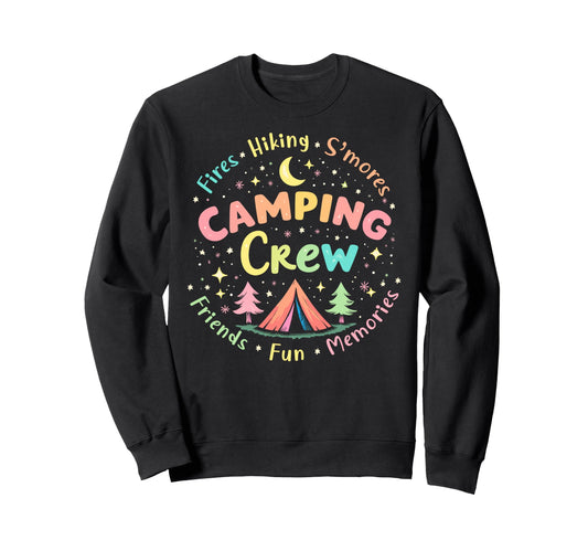 Camping Crew Group Matching Funny Sweatshirt - Unique Graphic Unisex - T-Shirt, Sweatshirt, Hoodie