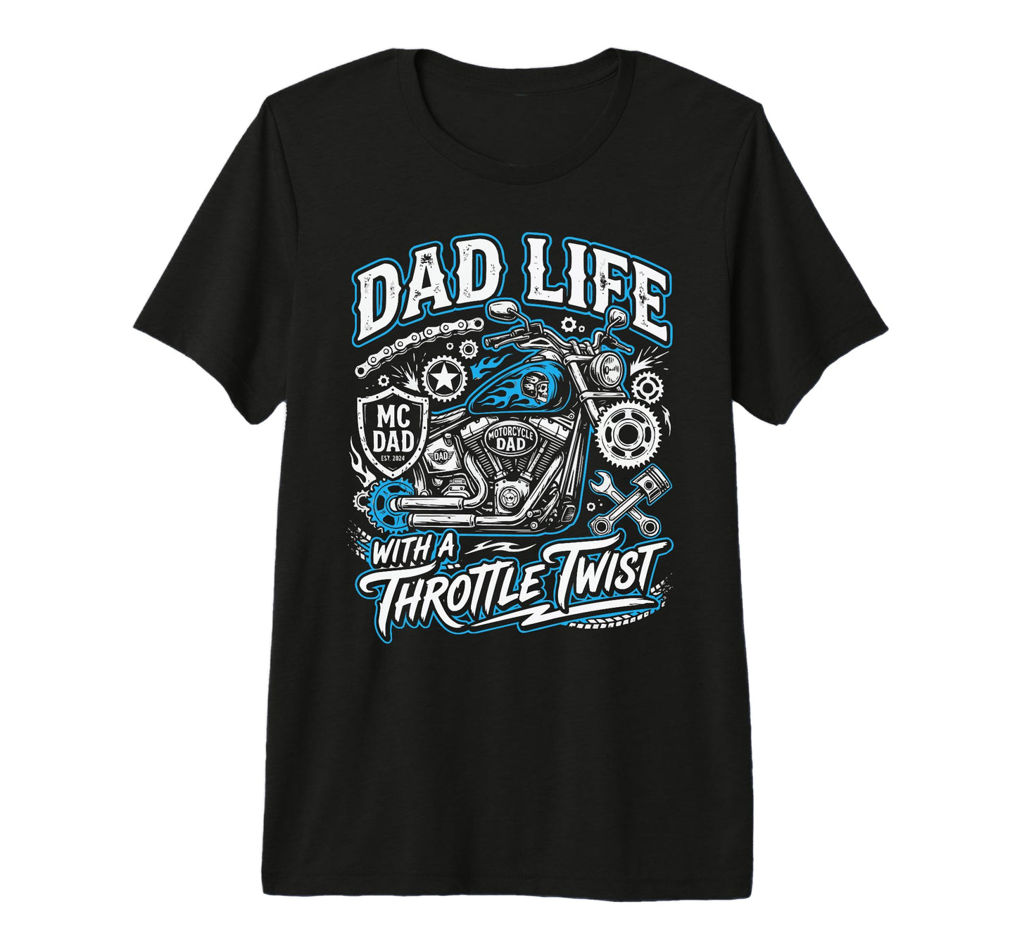 Mens Motorcycle Dad Motorcyle Rider T-Shirt - Unique Graphic Men Women - T-Shirt, Sweatshirt, Hoodie
