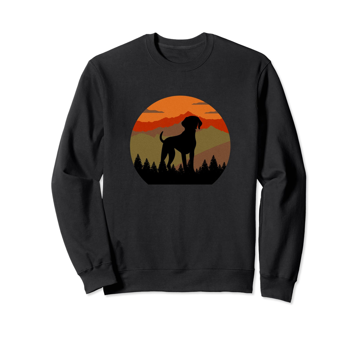Shorthaired Pointer Dog Sunset Sweatshirt - Streetwear Style for Adults - T-Shirt, Sweatshirt, Hoodie