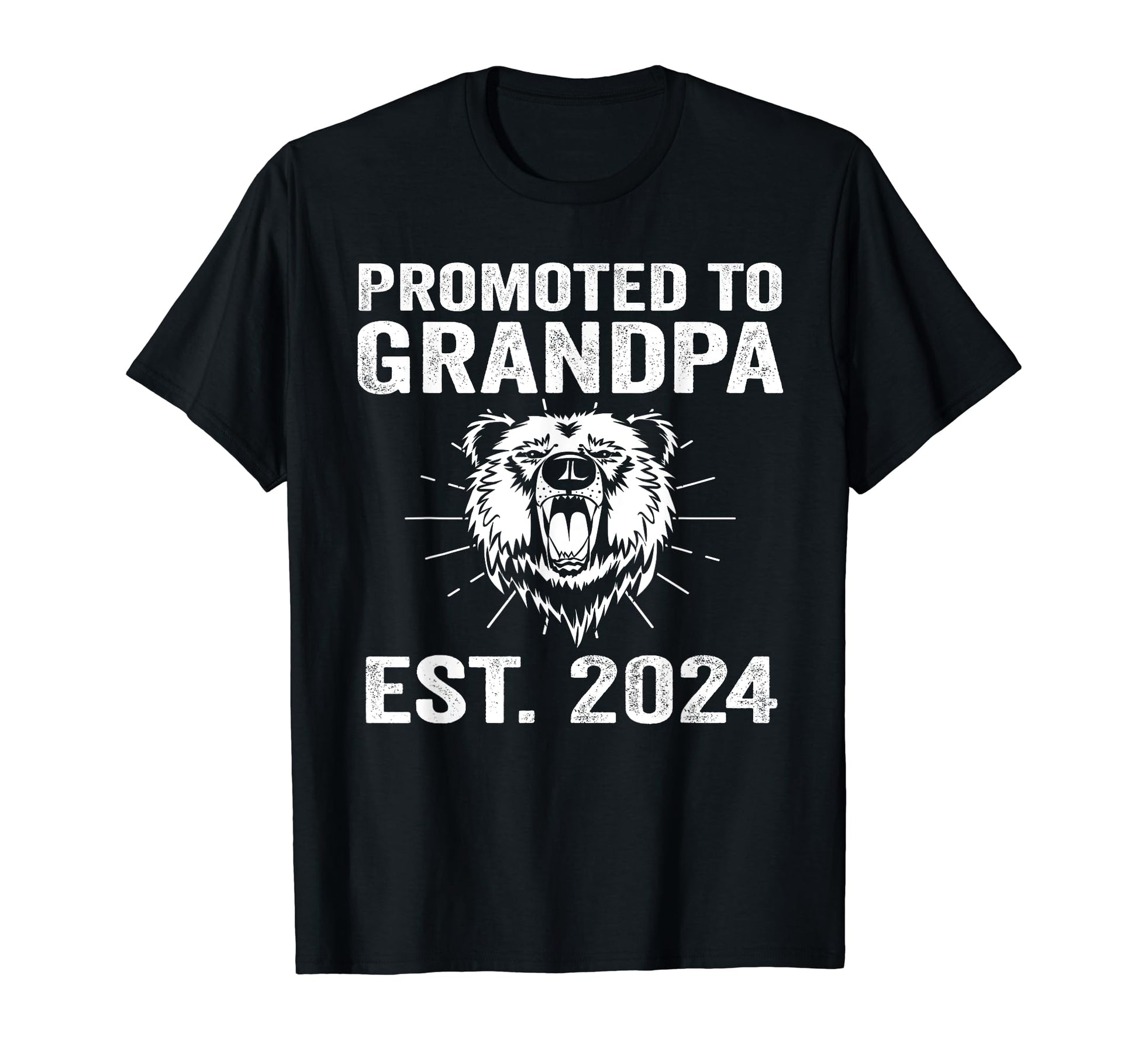 Promoted To Grandpa Est 2024 Grandpa T-Shirt - Novelty Apparel Unisex - T-Shirt, Sweatshirt, Hoodie