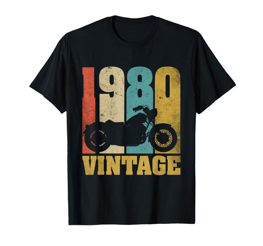 46Th Birthday Biker Dad 46 Years T-Shirt - Unique Graphic Unisex - T-Shirt, Sweatshirt, Hoodie