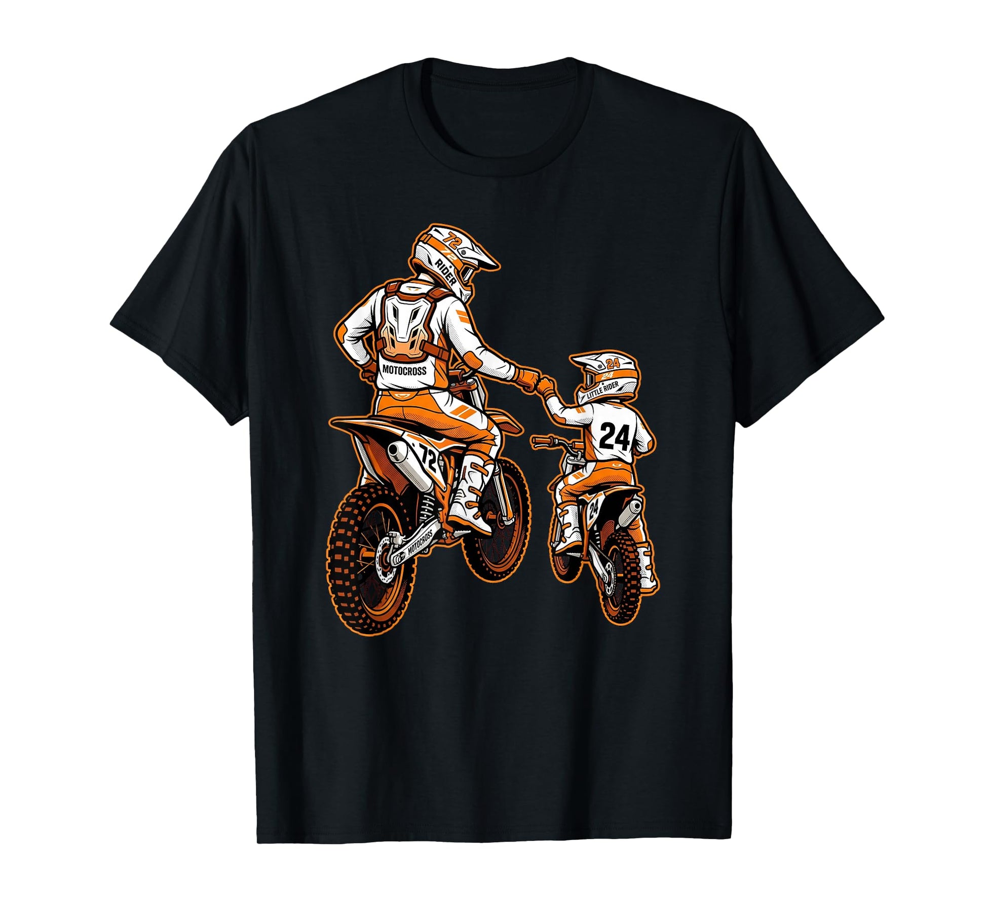 Dirt Bike Father And Son Racing T-Shirt - Unique Graphic Unisex - T-Shirt, Sweatshirt, Hoodie