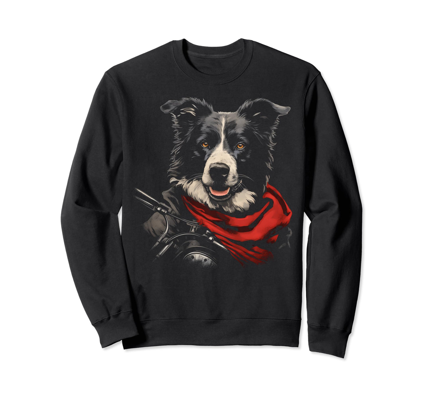 Motorcycle Dad Biker Dog Funny Sweatshirt - Novelty Apparel for Adults - T-Shirt, Sweatshirt, Hoodie
