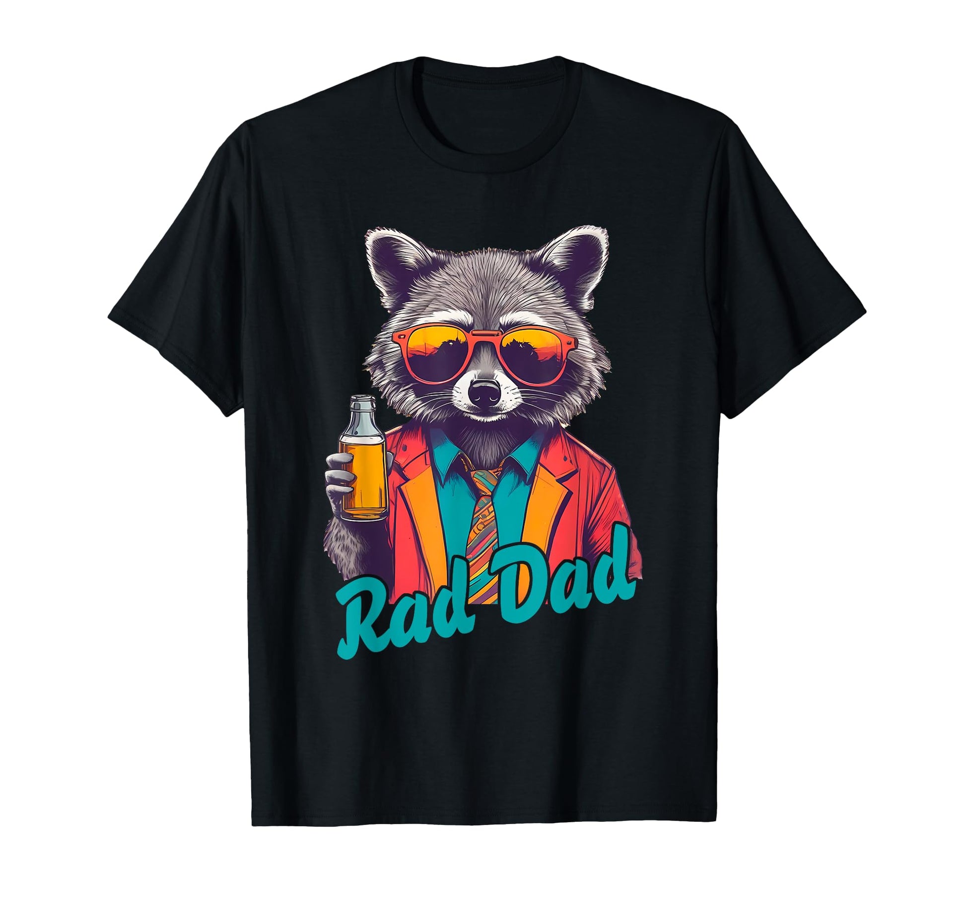 Rad Dad Raccoon Father Day Rad Raccoon T-Shirt - Streetwear Style Unisex - T-Shirt, Sweatshirt, Hoodie